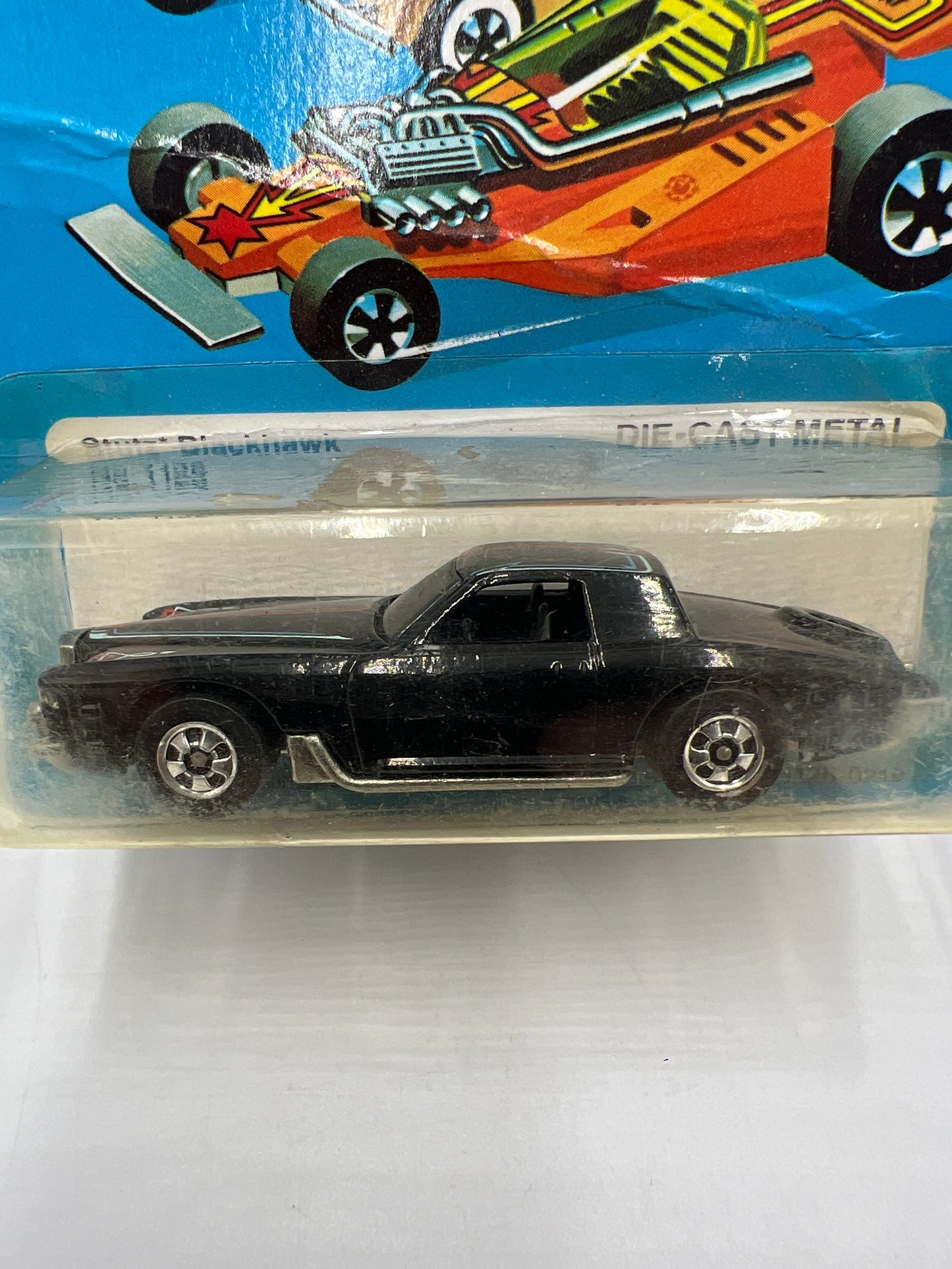 Hot Wheels Original 1982 #1126 Stutz Blackhawk Black W/Protector Bad Card #1