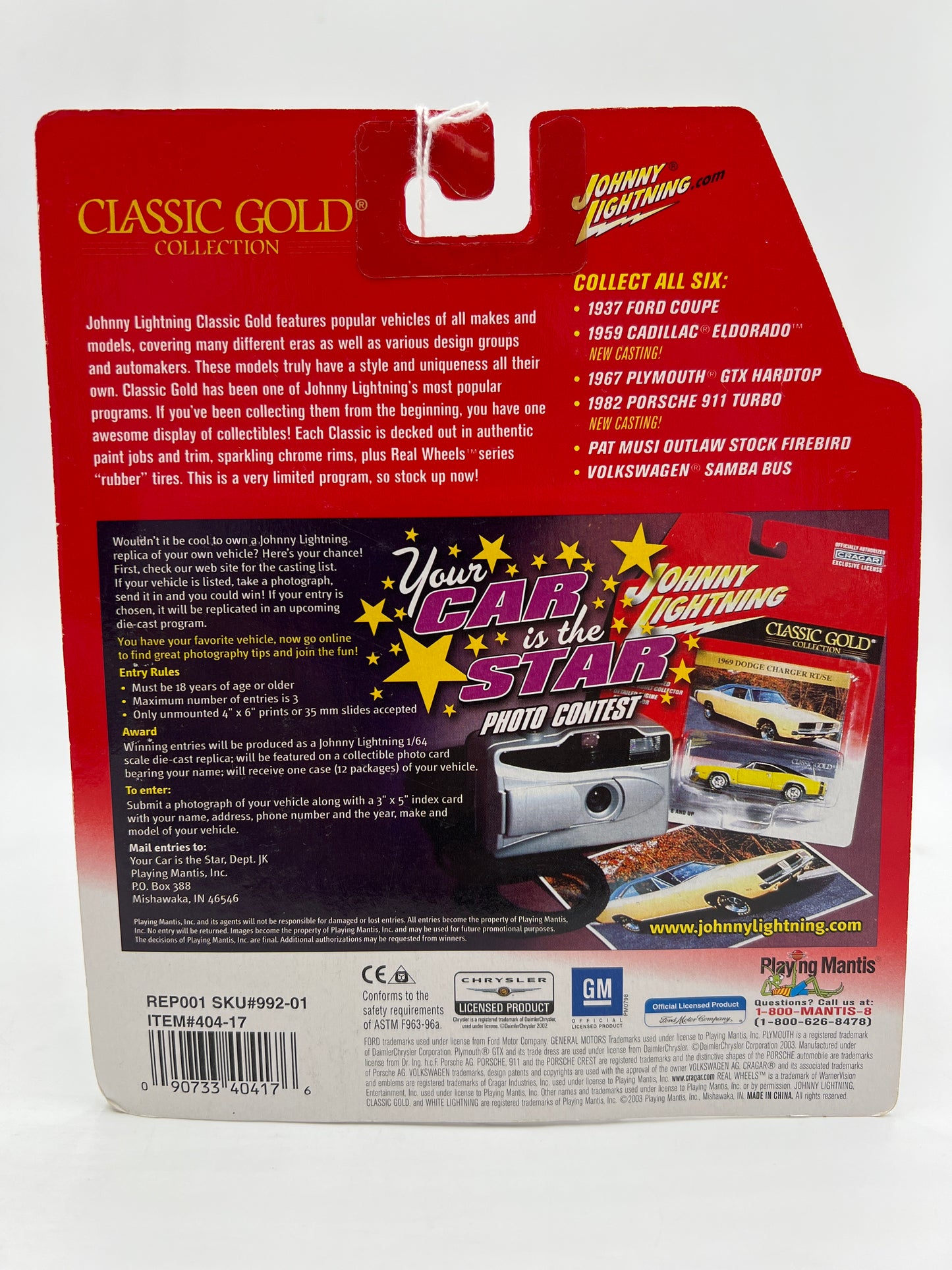 Johnny Lightning Classic Gold Collection 1937 Ford Coupe Red 222F