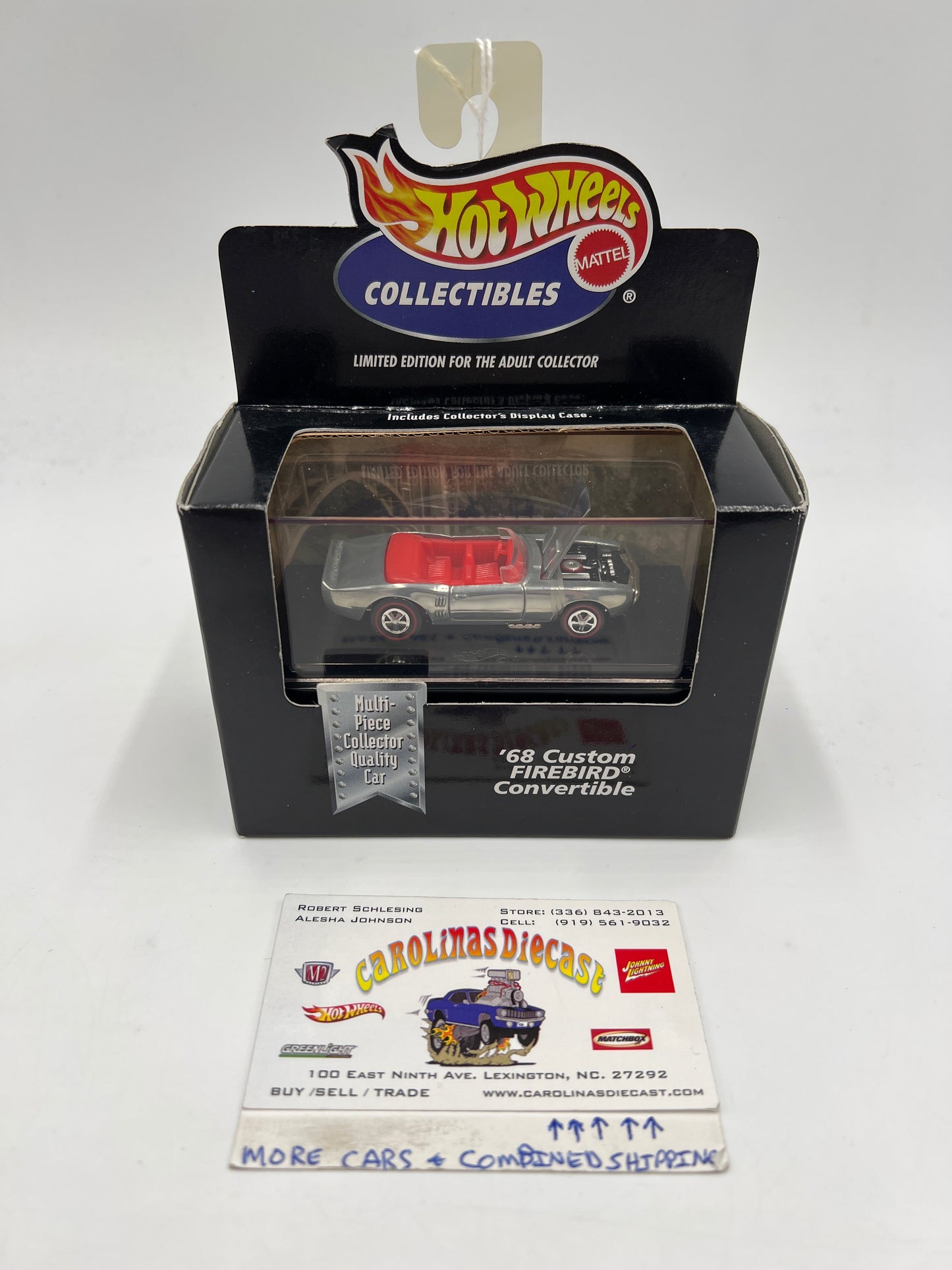 Hot Wheels Collectibles Black Box 68 Custom Firebird Convertible Chrome WR