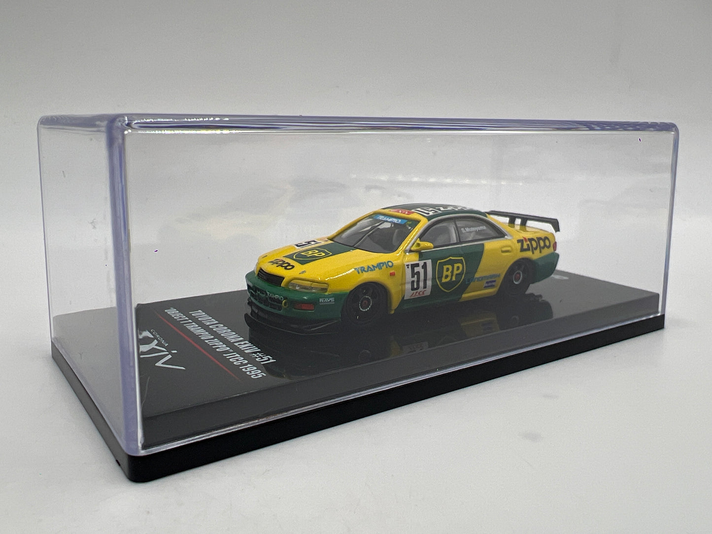 Inno64 1/64 Toyota Corona EXIV #51 Object T Trampio Zippo JTCC 1995 Green/Yellow