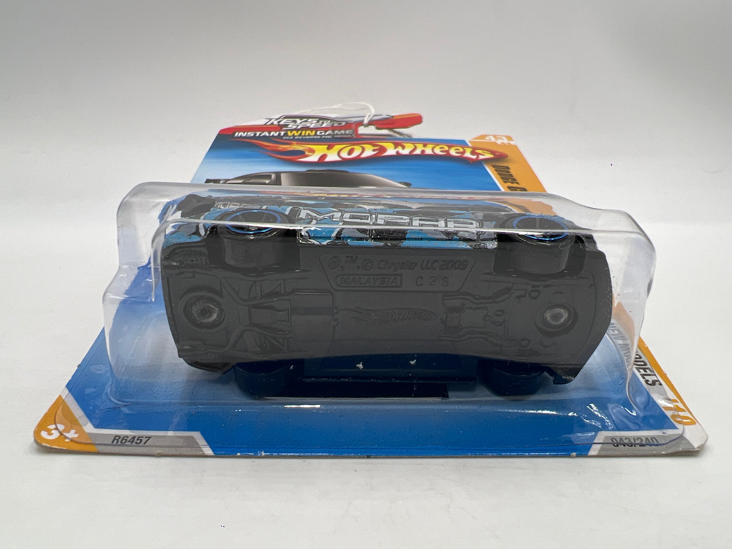 2010 Hot Wheels New Models #43 Dodge Charger Drift Car Black Keys To Speed Card