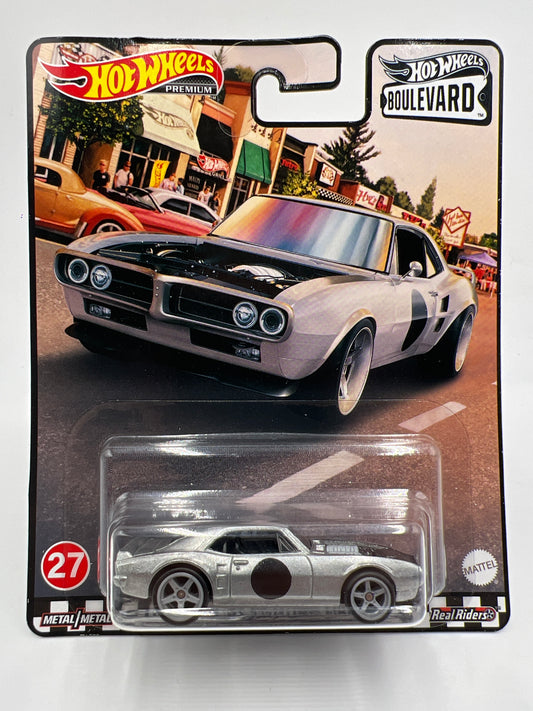 Hot Wheels Premium Boulevard #27 Custom 67 Pontiac Firebird Silver 261E