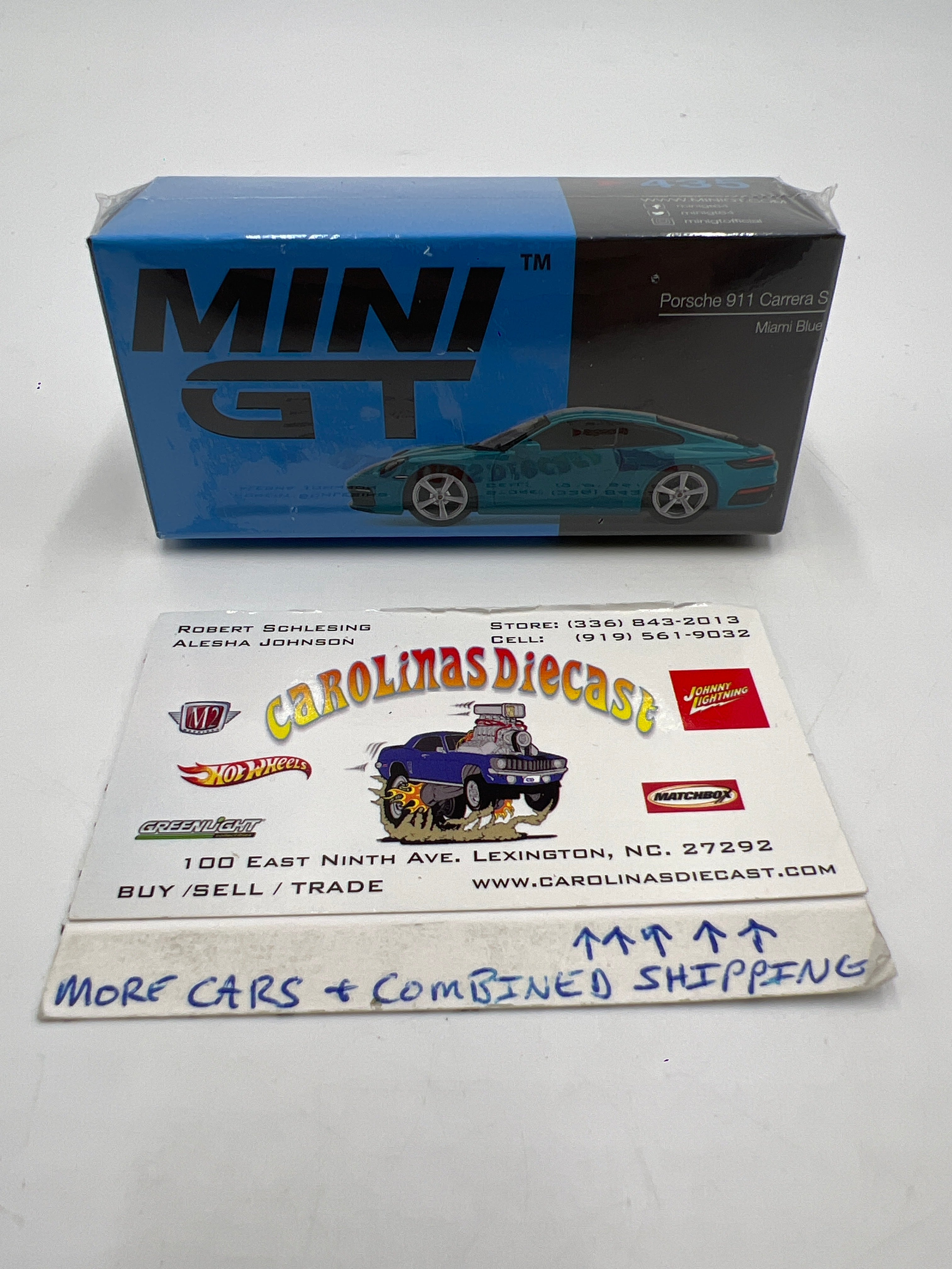 MiniGT Porsche 911 Carrera S Miami Blue Sealed – carolinasdiecast