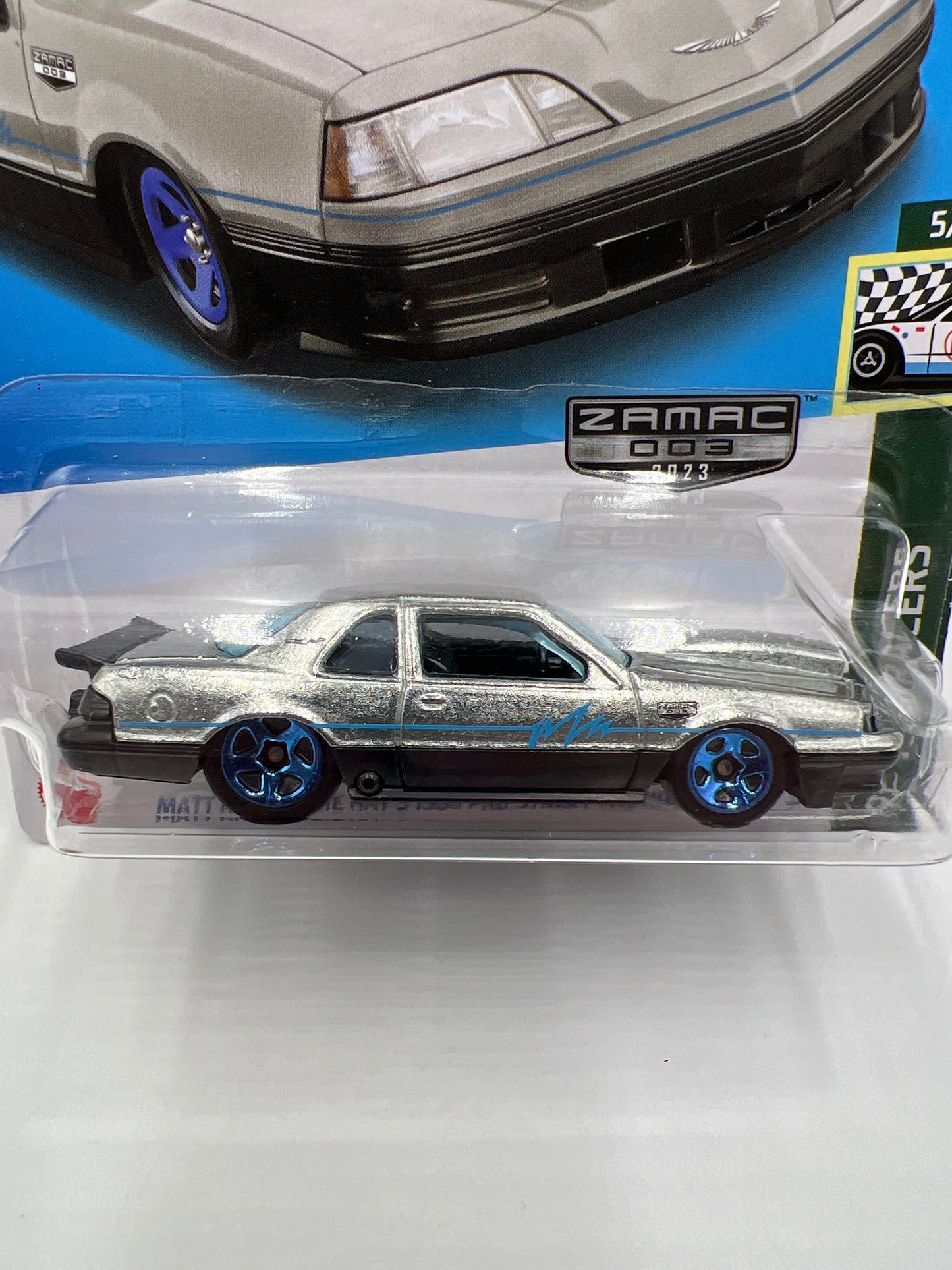 2023 Hot Wheels Walmart Exclusive Zamac 3 #56 Matt And Debbie Hays 1988 Pro Street Thunderbird 146H