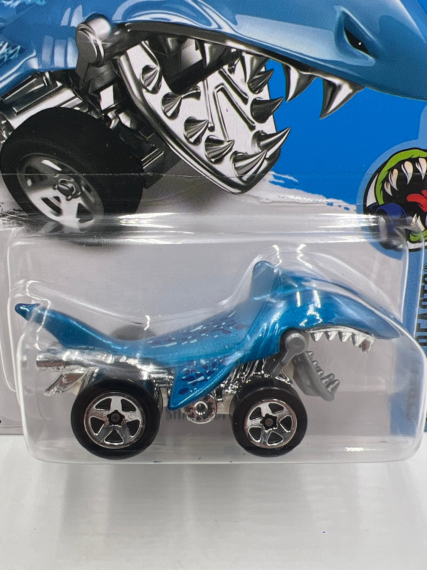 2016 Hot Wheels Street Beasts #208 Shark Bite Blue W/Protector 2