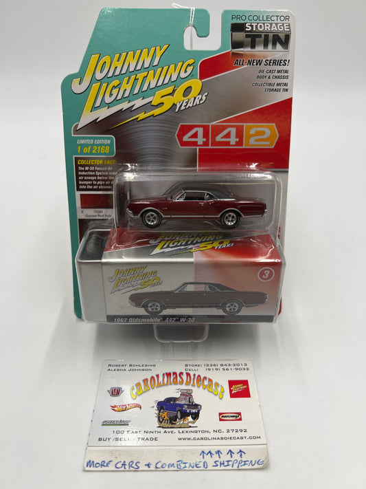 Johnny Lightning 50 Years 1967 Oldsmobile 442 W-30 Red W/Tin 189F