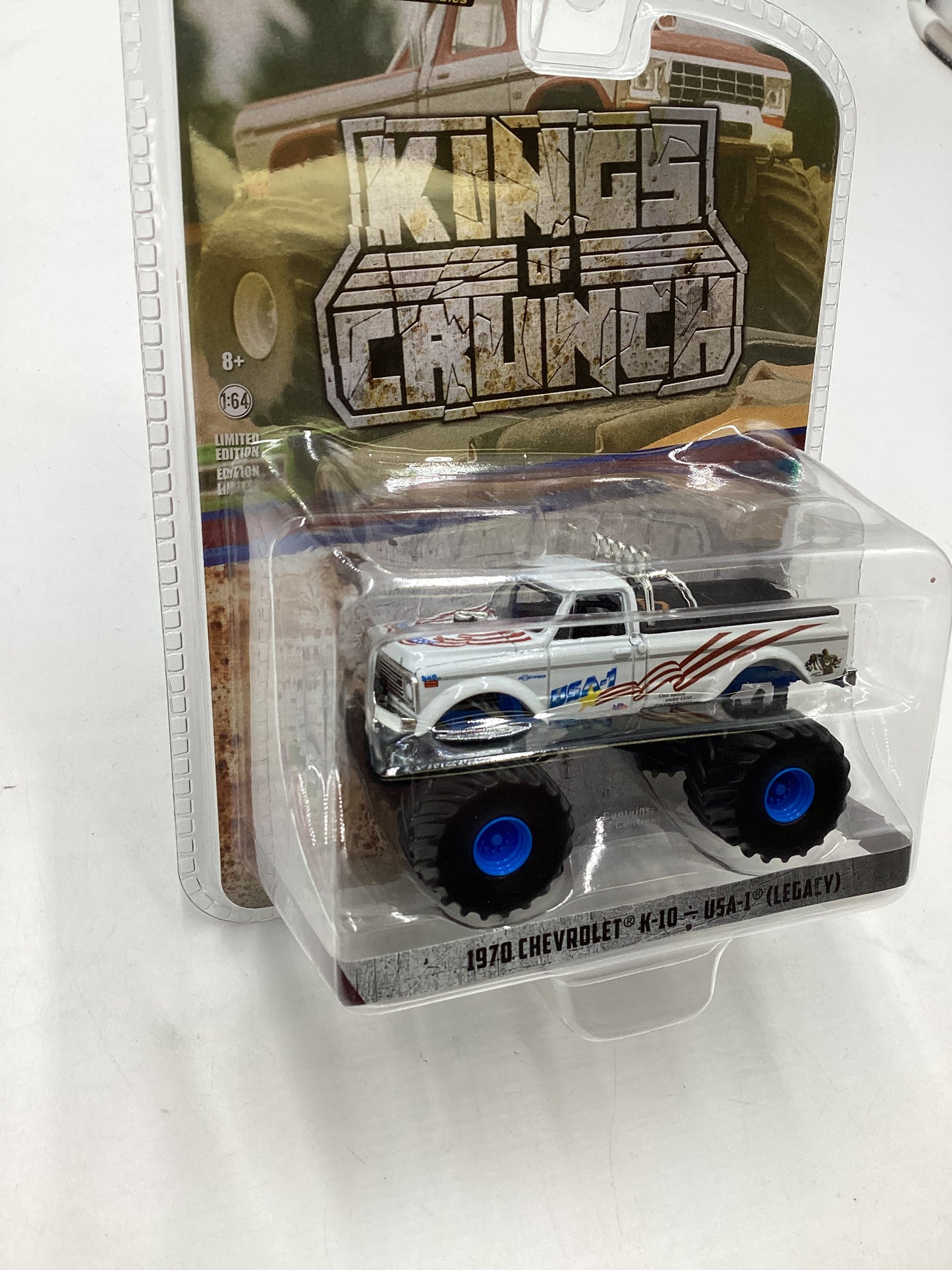 Greenlight Kings of Crunch 1970 Chevrolet K-10 USA-1 (Legacy) Walmart Chase