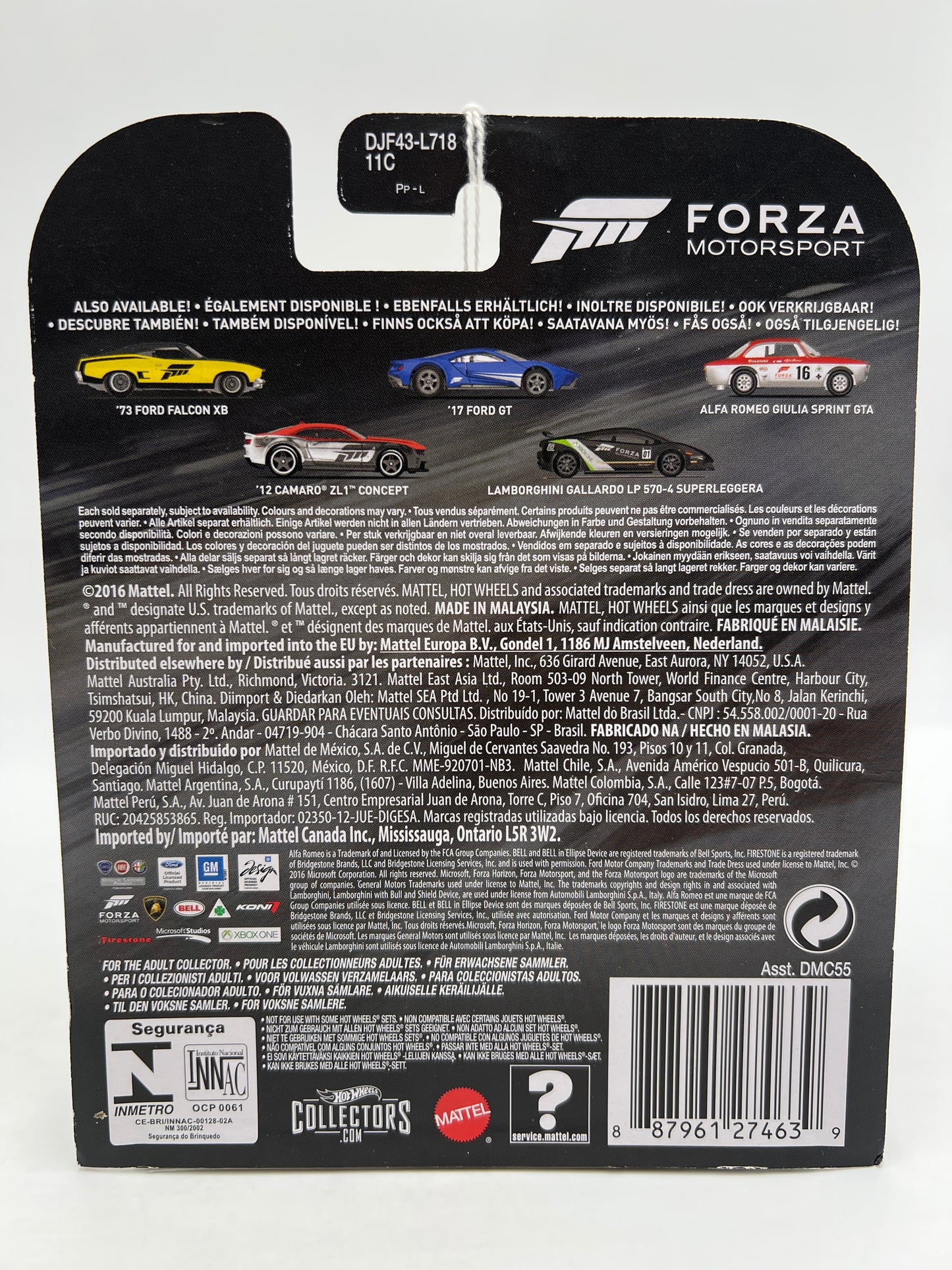 Hot Wheels Retro Entertainment Forza Motorsport #1 73 Ford Falcon XB Yellow/Black 244M