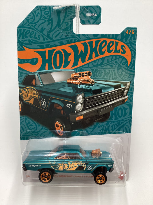 2024 Hot Wheels 56th Anniversary Pearl and Chrome #4 65 Mercury Comet Cyclone 156O
