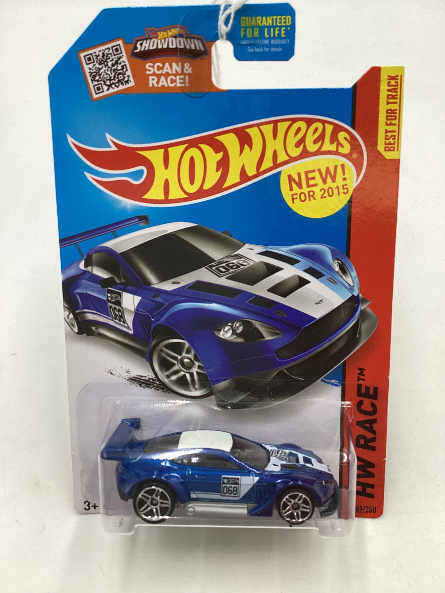 2015 Hot Wheels HW Race #149 Aston Martin Vantage GT3 Blue 107D