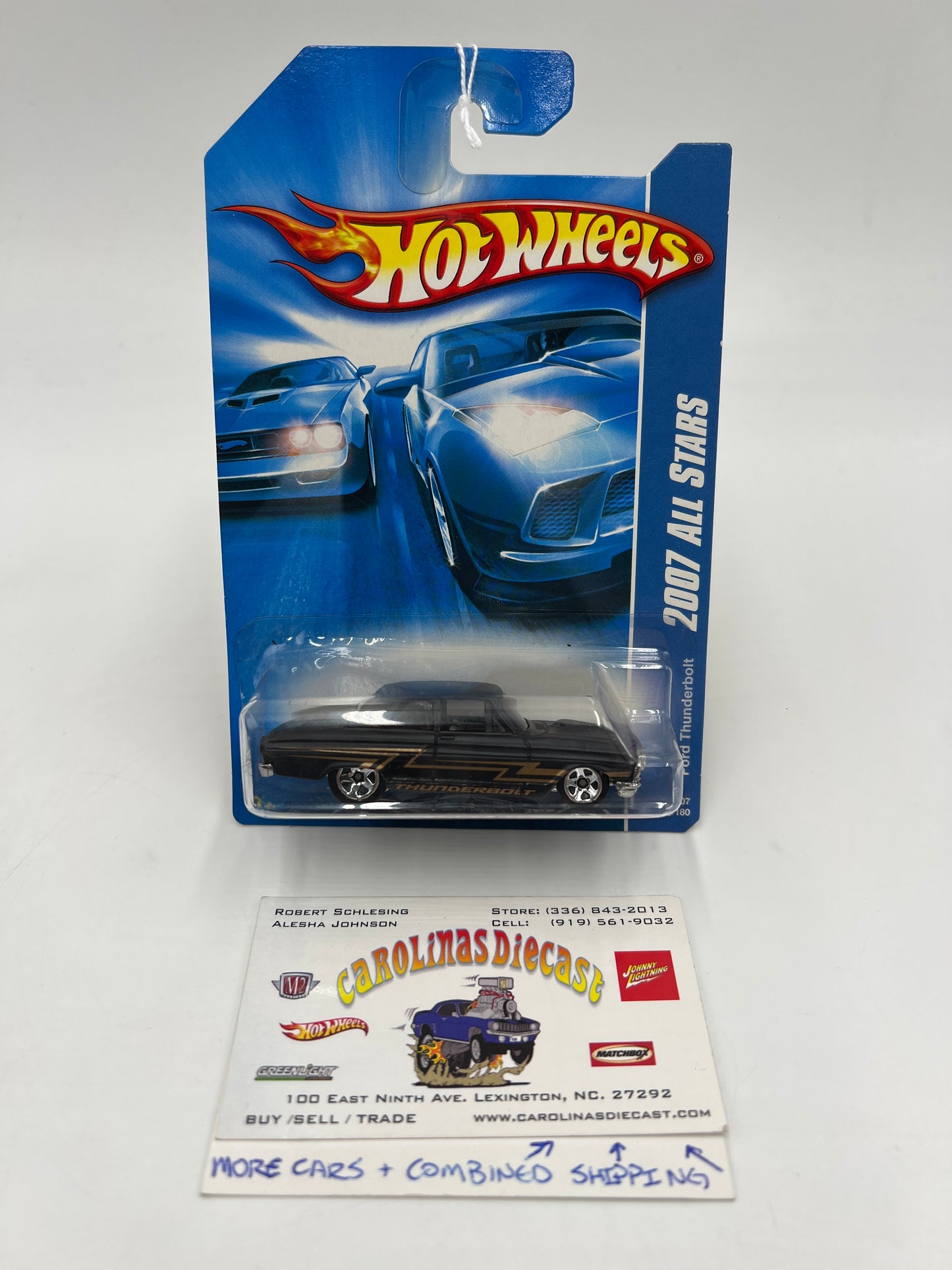 2007 Hot Wheels All Stars #143 Ford Thunderbolt Black 5SP Wheels 27B