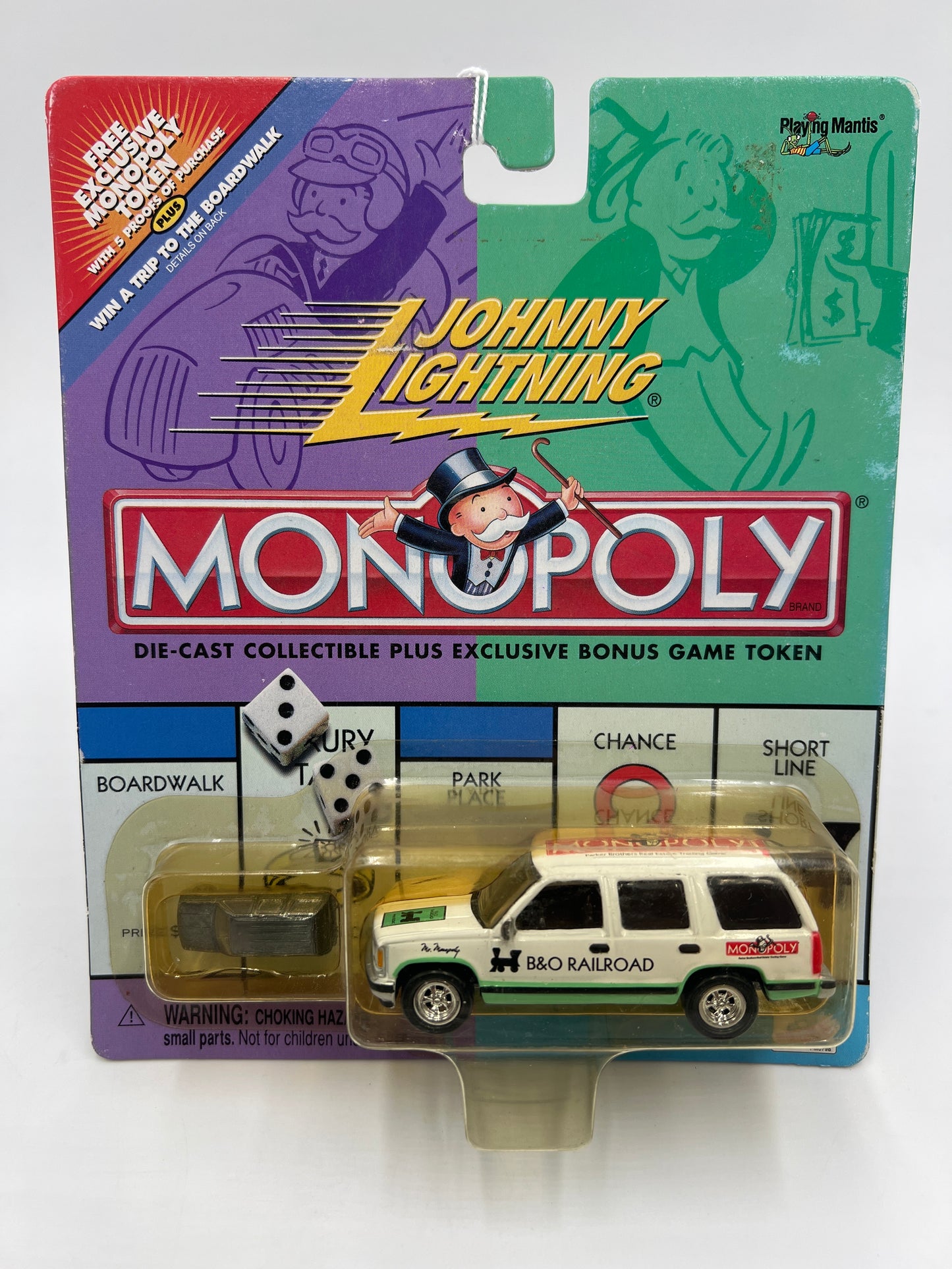 Johnny Lightning Monopoly 1997 Chevy Tahoe White 230D