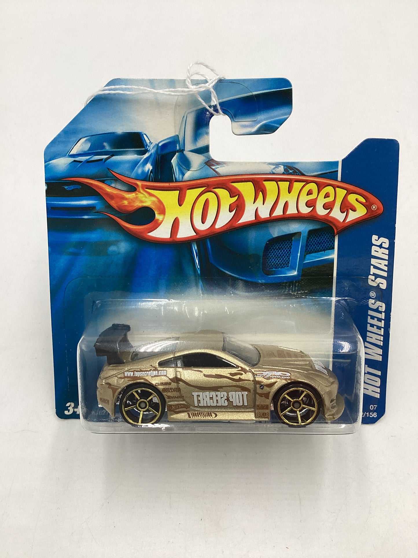 2007 Hot Wheels #152 Gold Nissan Z Short card