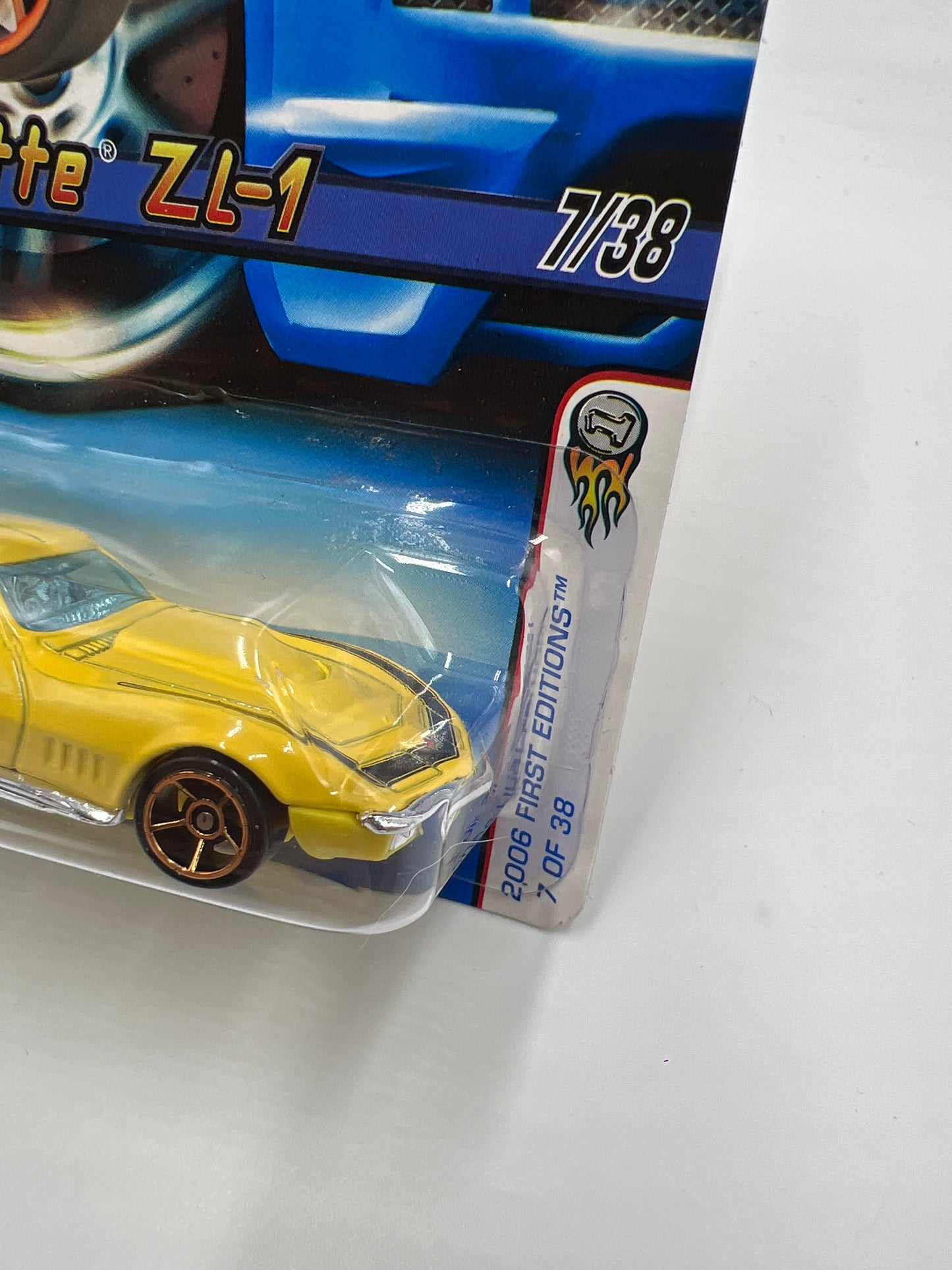 2006 Hot Wheels First Editions #7 69 Corvette Yellow FTE Wheels 14E