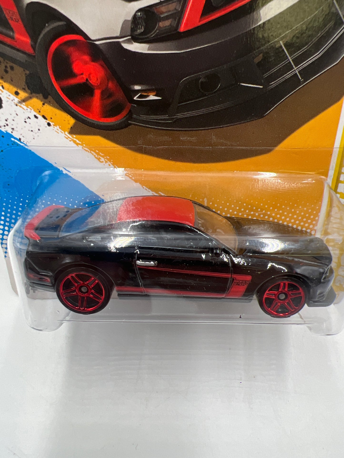 2012 Hot Wheels New Models #8 2012 Mustang Boss 302 Laguna Seca Black 31C