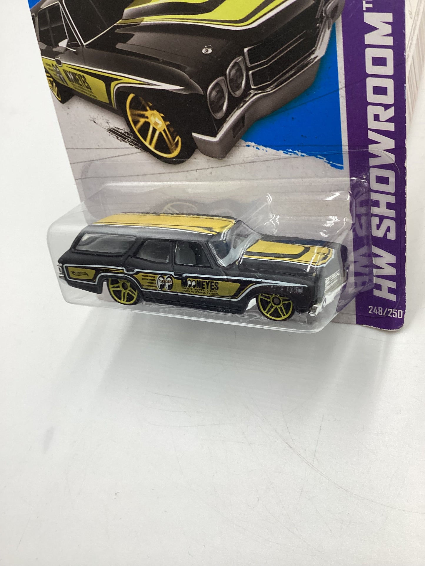 2013 Hot wheels HW Showroom #248 70 Chevelle SS Wagon Mooneyes Black Card Not Perfect 13D