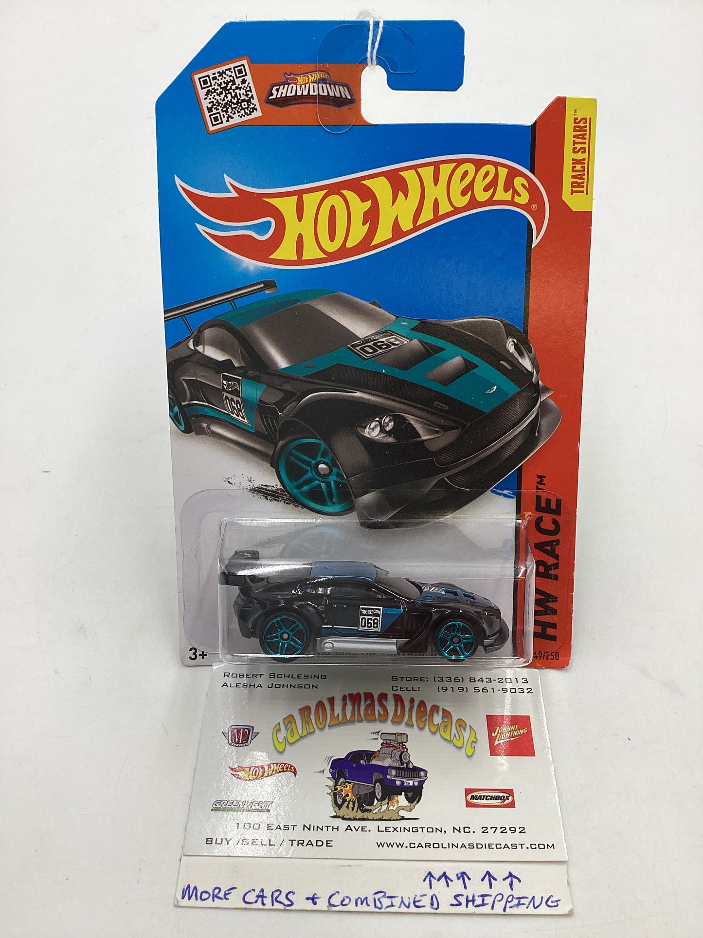 2015 Hot Wheels HW Race #149 Aston Martin Vantage GT3 Black 108E