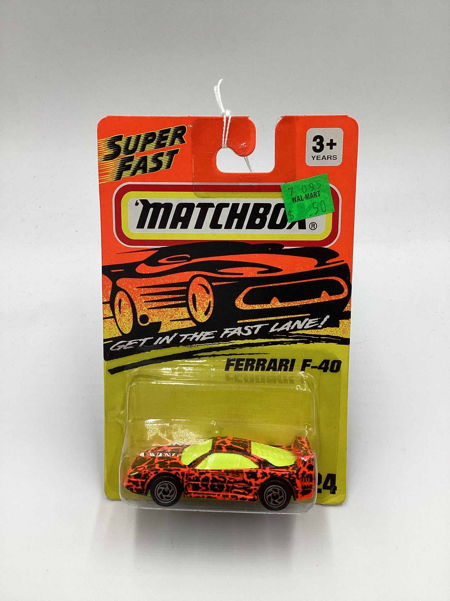 Matchbox Super Fast Get In The Fast Lane #24 Ferrari F-40 Orange/Black 206C