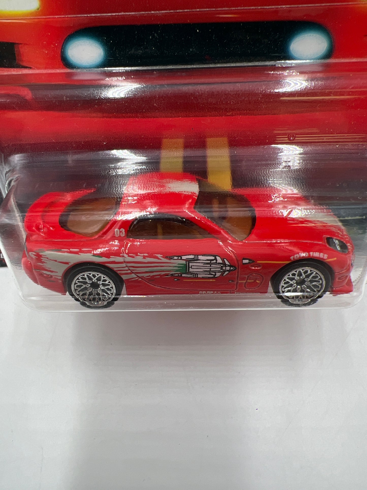 Hot Wheels Fast & Furious Original Fast #3 95 Mazda RX-7 Red W/Protector