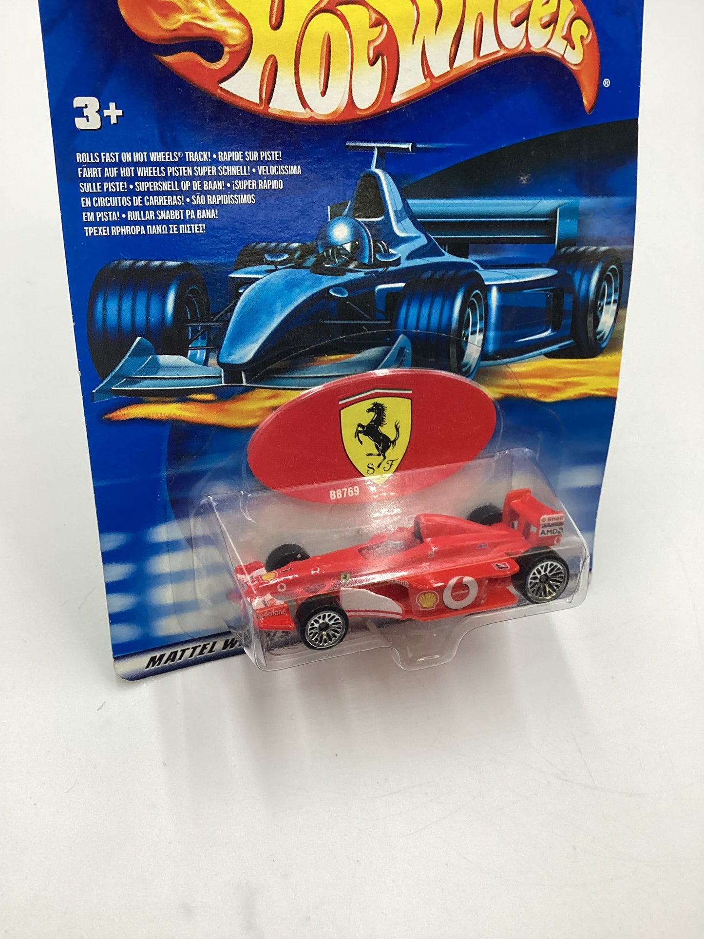 hot Wheels Ferrari Grand Prix B8769 Ferrari Formula 1 with driver red & protector