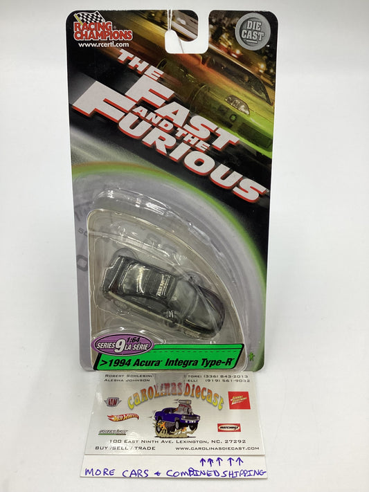 Racing Champions The Fast and Furious Series 9 1994 Acura Integra Type-R Black