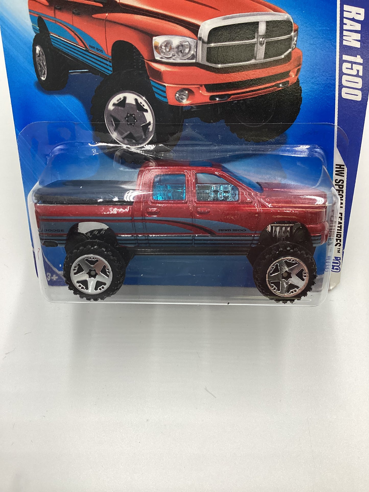 2009 Hot Wheels #087 Dodge Ram 1500 Red Walmart Exclusive 238A