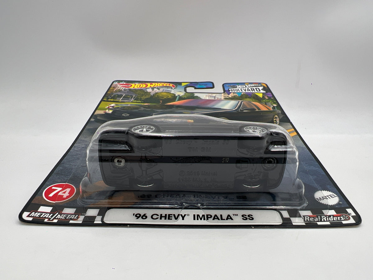 Hot Wheels Premium Boulevard #74 96 Chevy Impala SS Black W/Protector