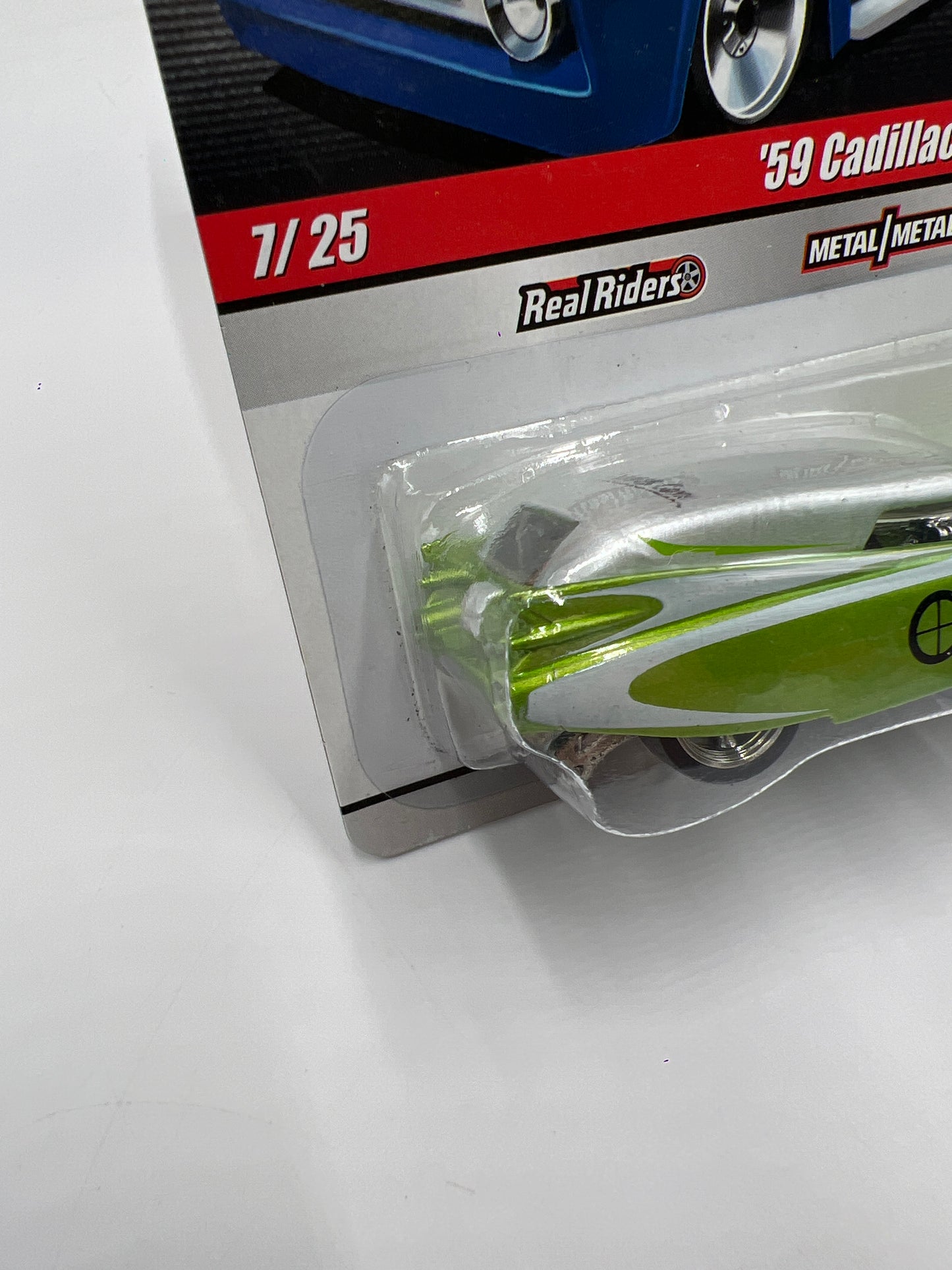Hot Wheels Slick Rides #7 59 Cadillac Funny Car Crower Cams Green/Silver 242A
