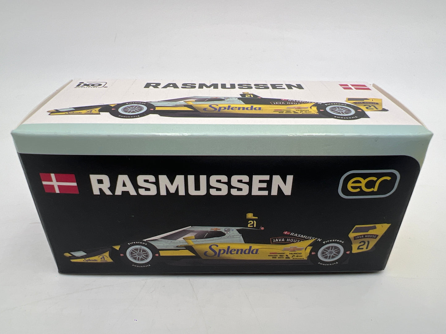 IXO Models 1/64 NTT Indycar Series Christian Rasmussen #21 Splenda