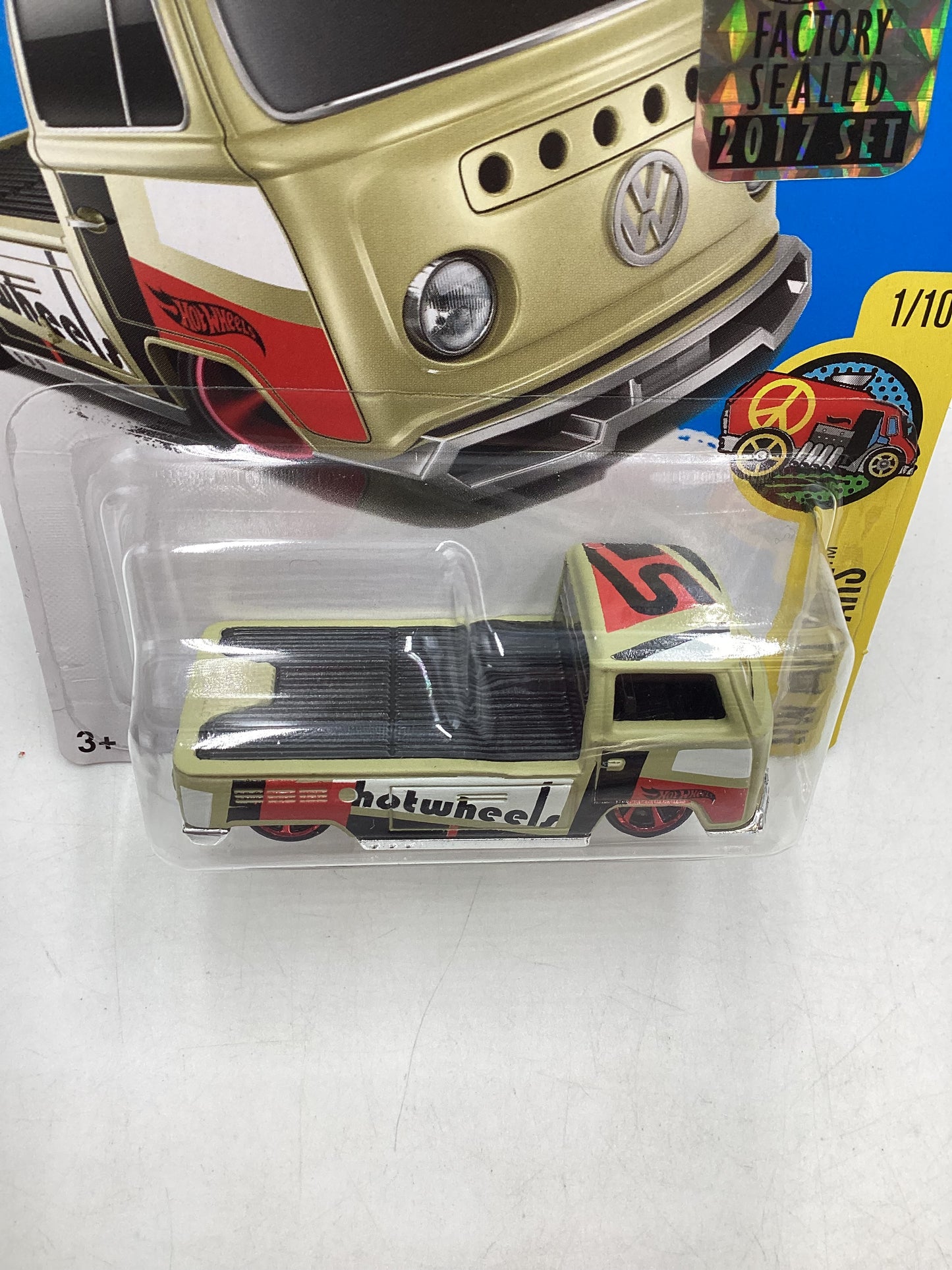 2017 Hot Wheels Factory Sealed #201 Volkswagen T2 Pickup Tan 96A