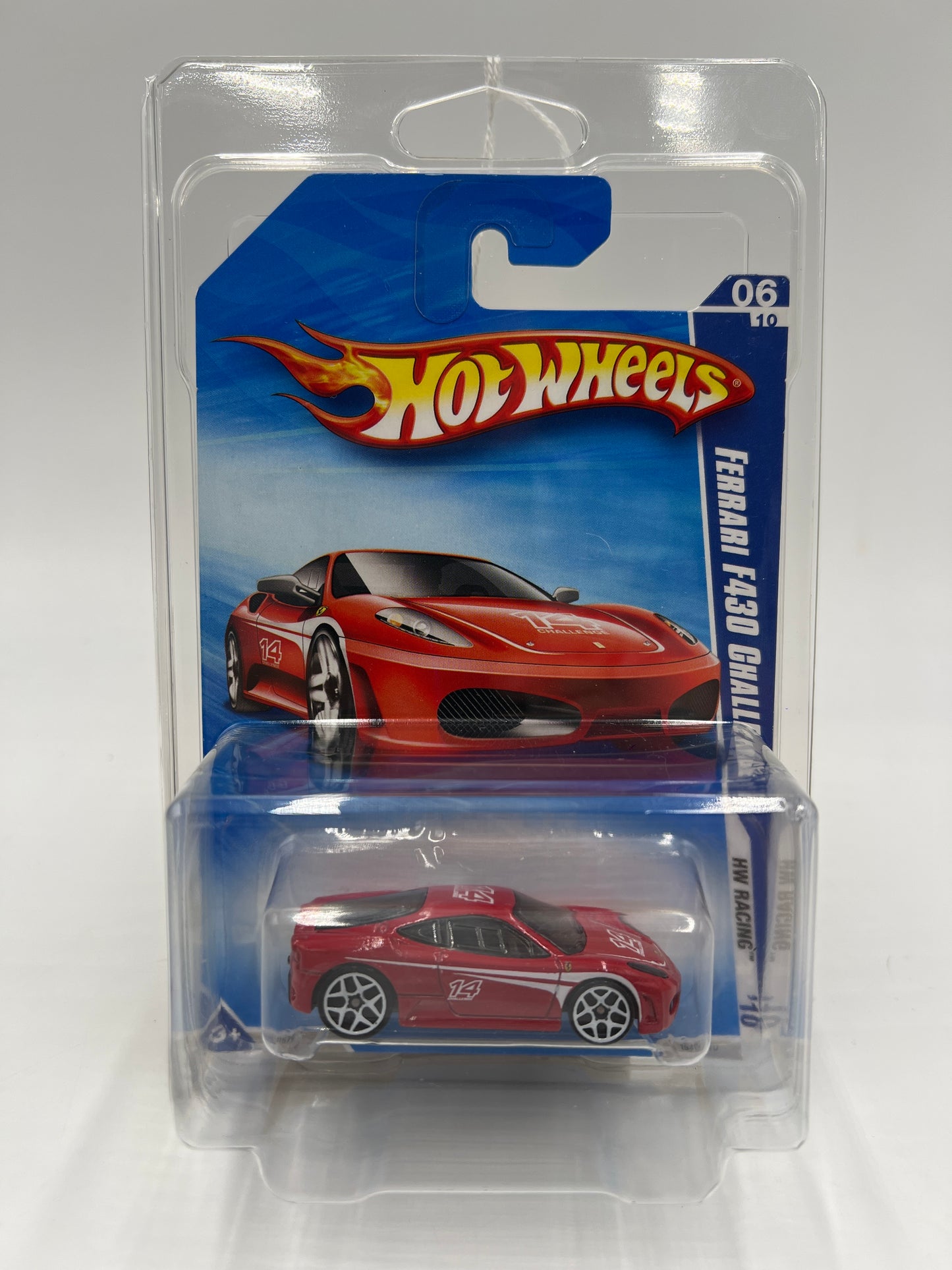 2010 Hot Wheels Racing #154 Ferrari F430 Challenge W/Protector SR
