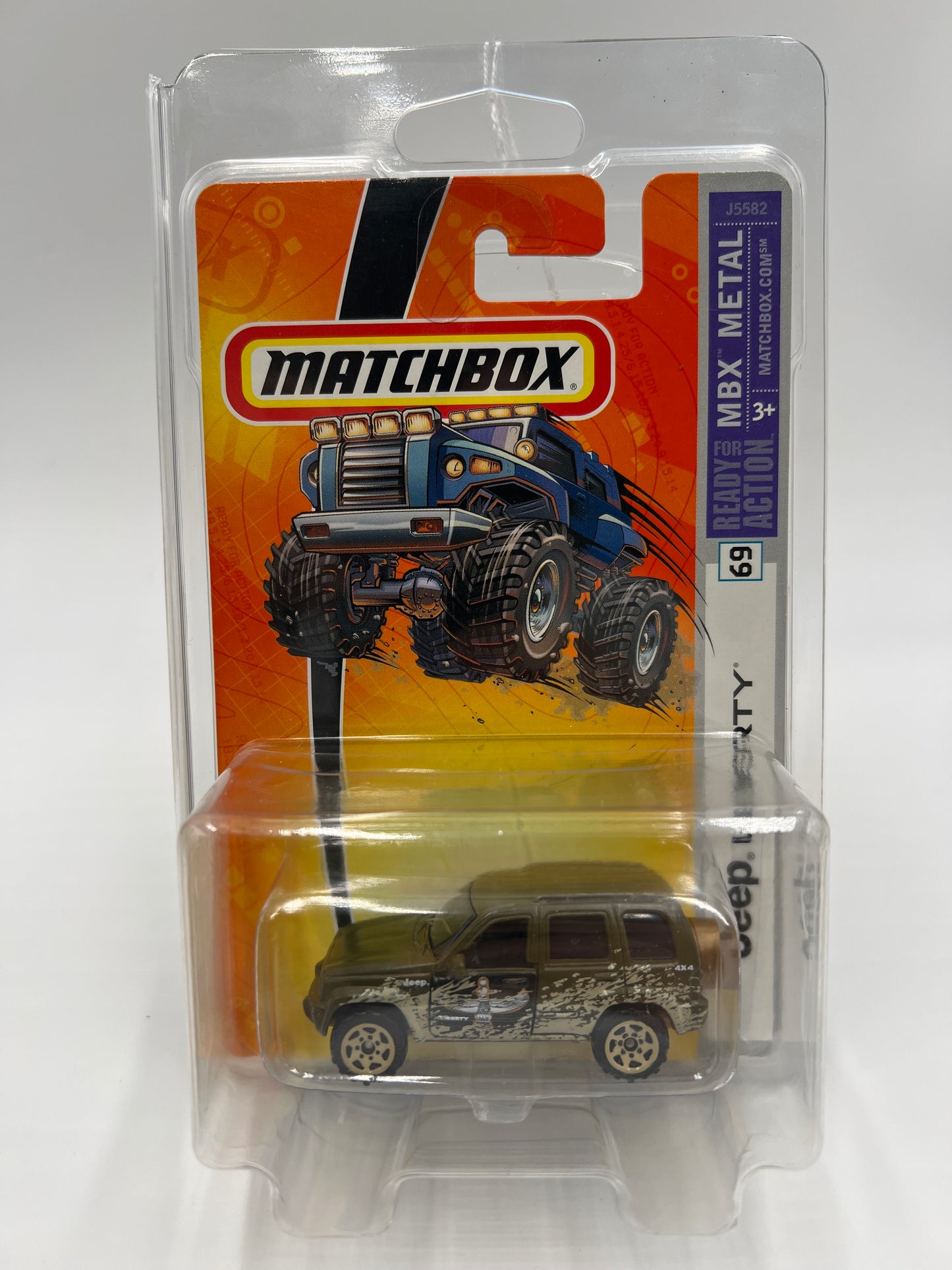 Matchbox MBX Metal #69 Jeep Liberty Green W/Protector