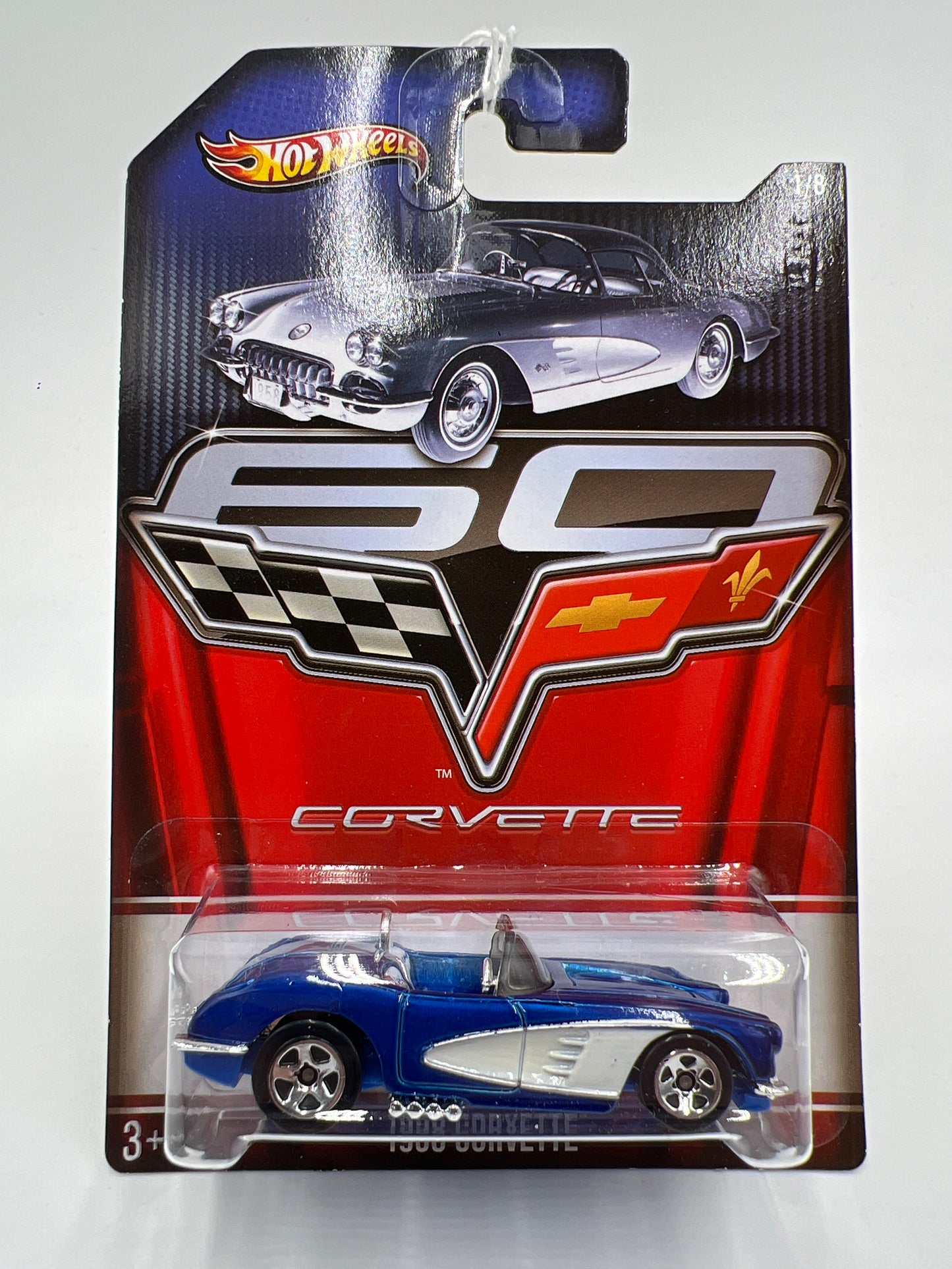 Hot Wheels Corvette 60th Anniversary #1 1958 Corvette Blue 161B