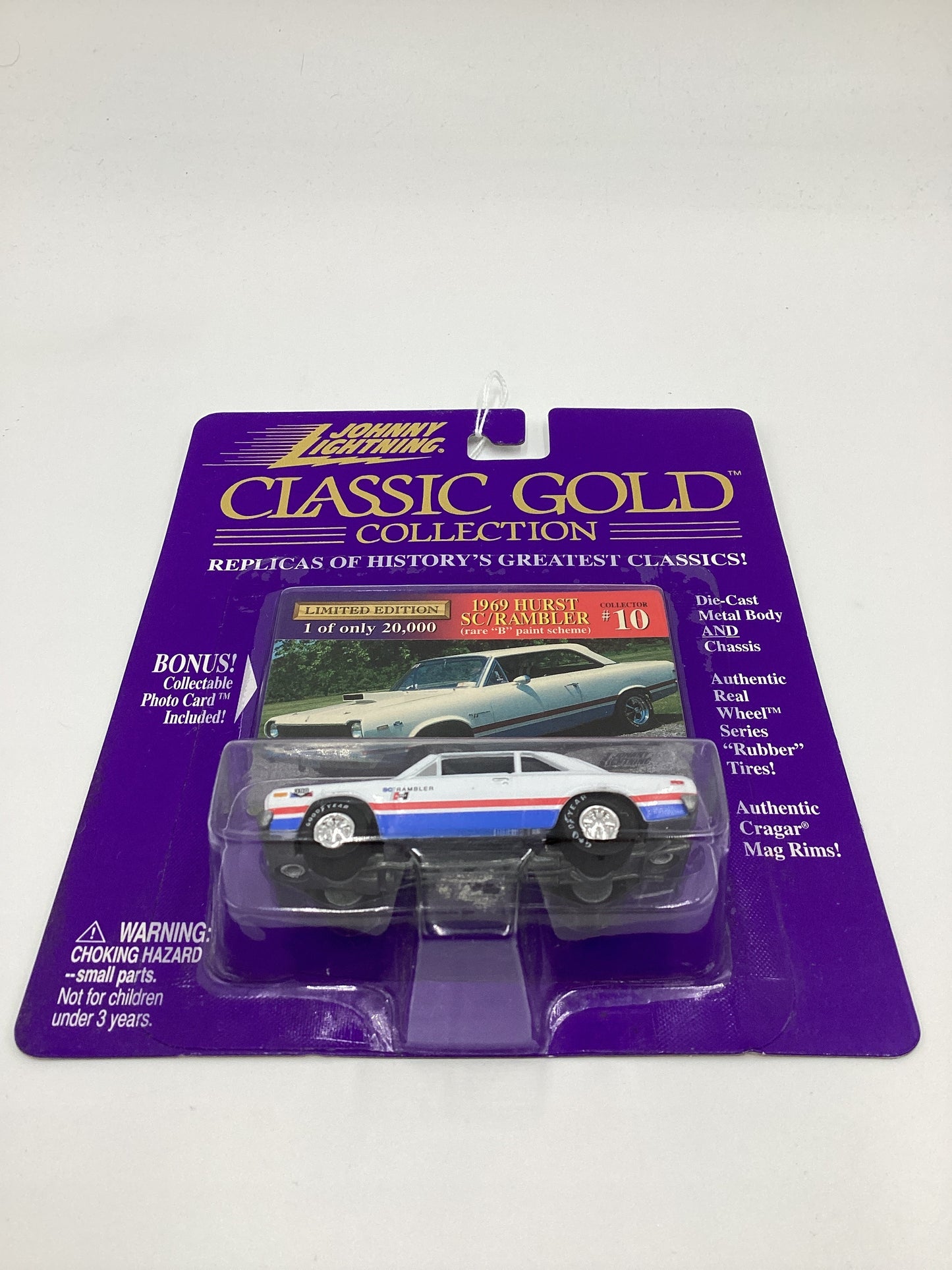JOHNNY LIGHTNING CLASSIC GOLD Collection #10 1969 Hurst SC/Rambler Rare B Paint Scheme 228F