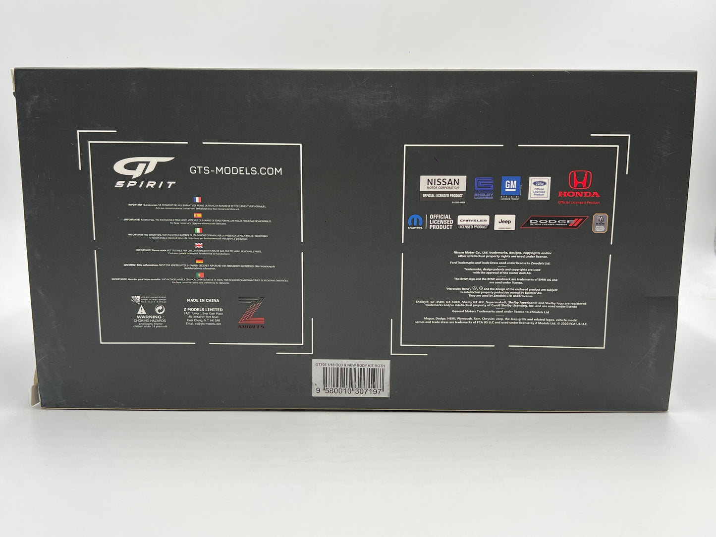 GT Spirit 1/18 Scale Rothmans Porsche 911 Old & New Body Kit GT797 W/Box Never Removed