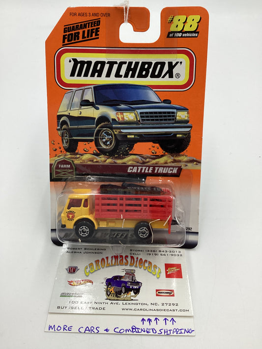 1998 Matchbox #88 Cattle Truck 206E