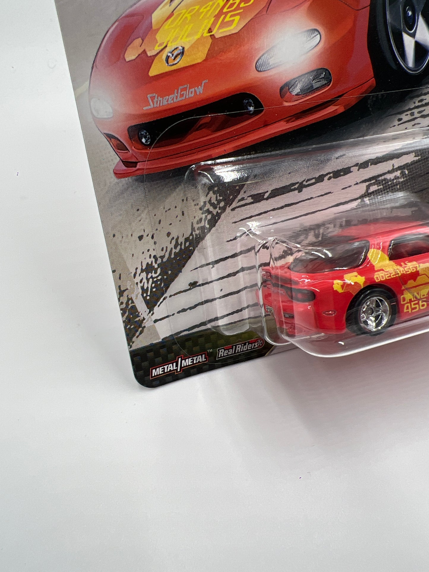 Hot Wheels Fast & Furious Fast Tuners #1 Mazda RX-7 FD Red W/Protector (2)