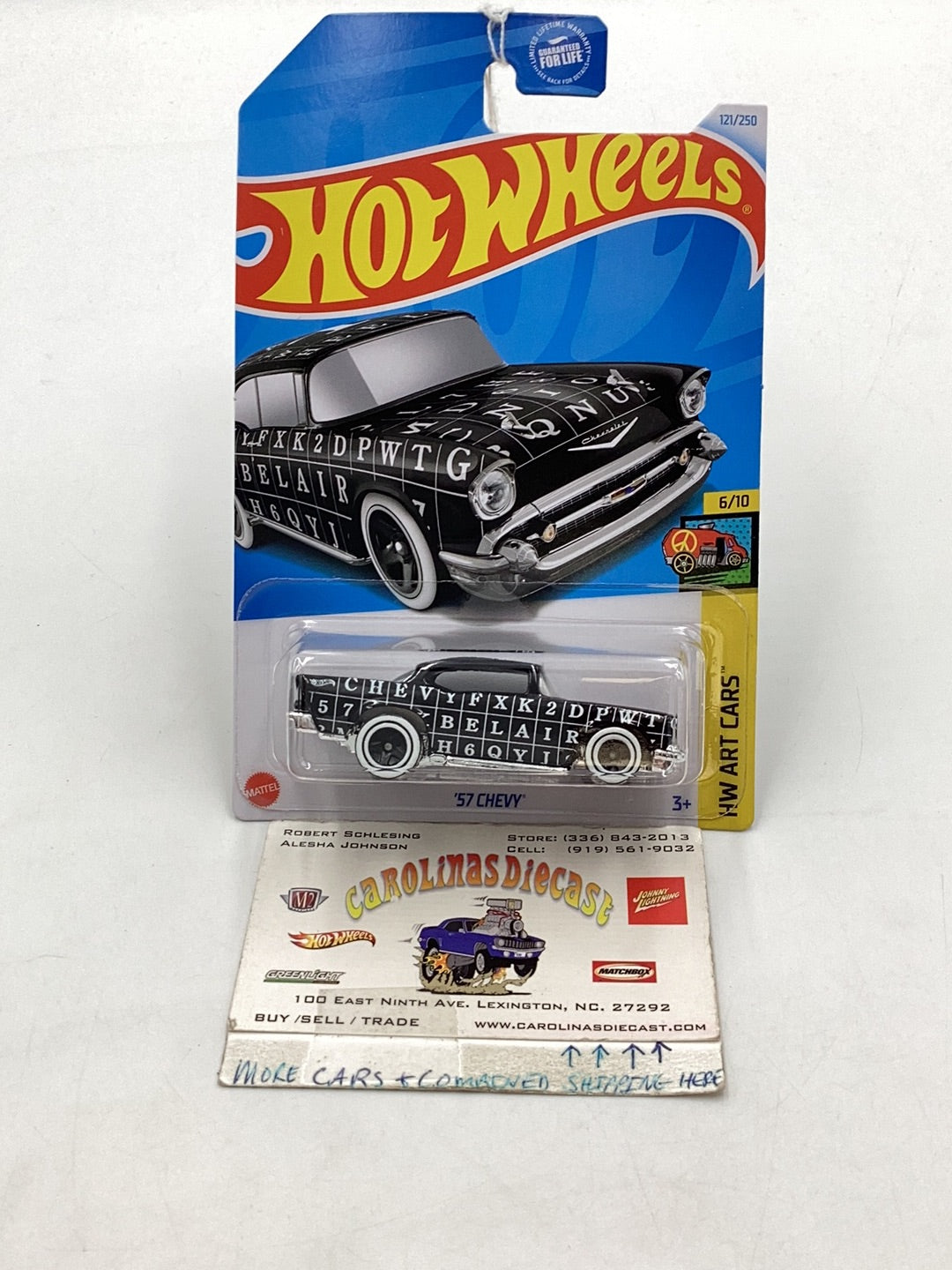 2024 Hot Wheels E Case #121 57 Chevy 18i