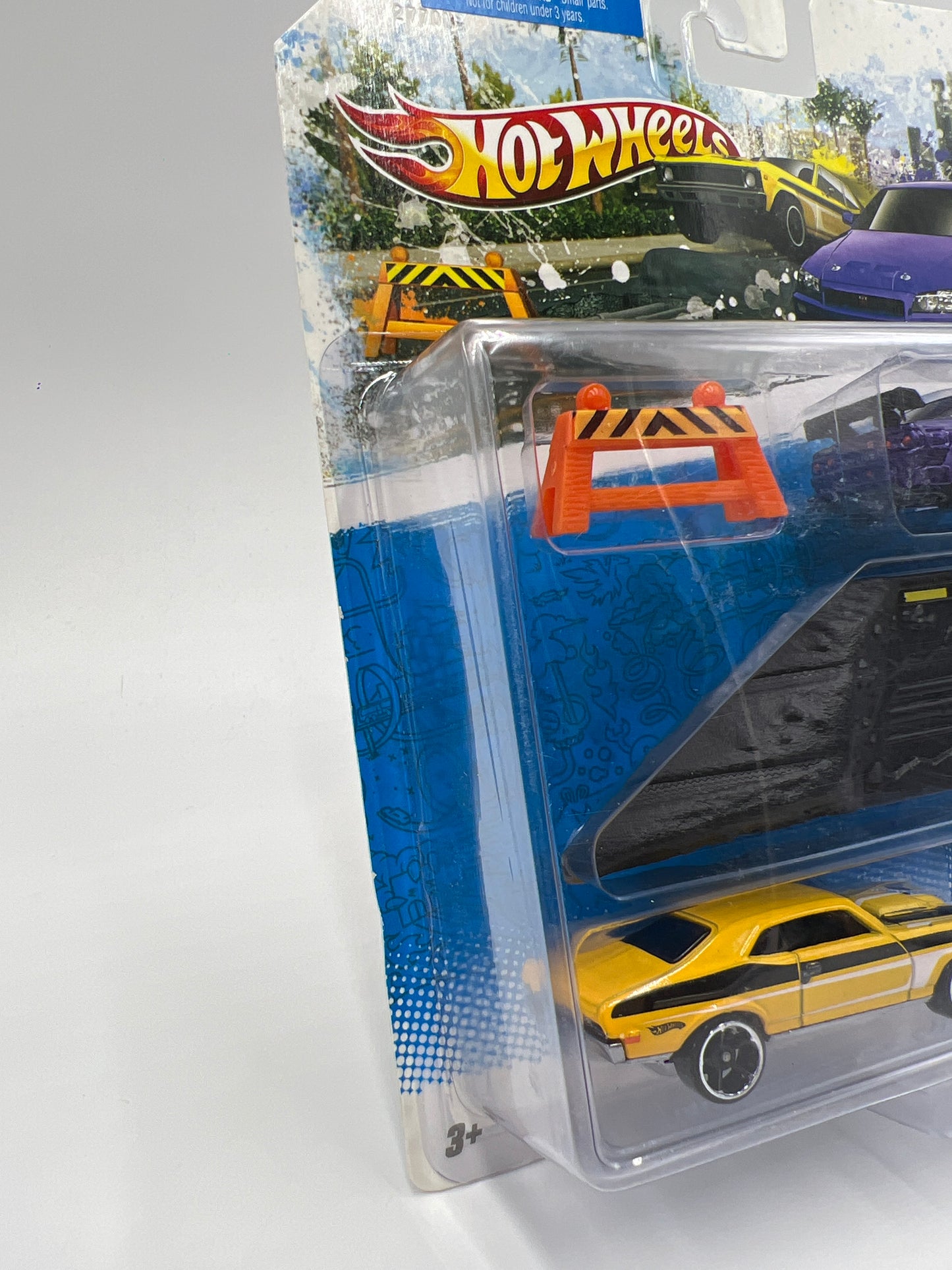 2011 Hot Wheels Racing Kits #3 Street Race Nissan Skyline R32 Purple / 68 Chevy Nova Yellow VHTF