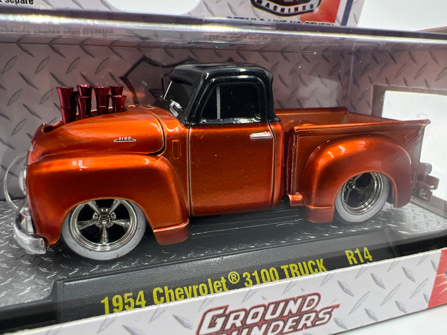 M2 Machines Ground Pounders 1954 Chevrolet 3100 Truck Orange R14