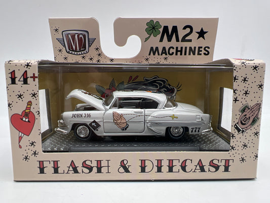 2026 M2 Machines S154 Flash & Diecast 1954 Chevrolet Bel Air White