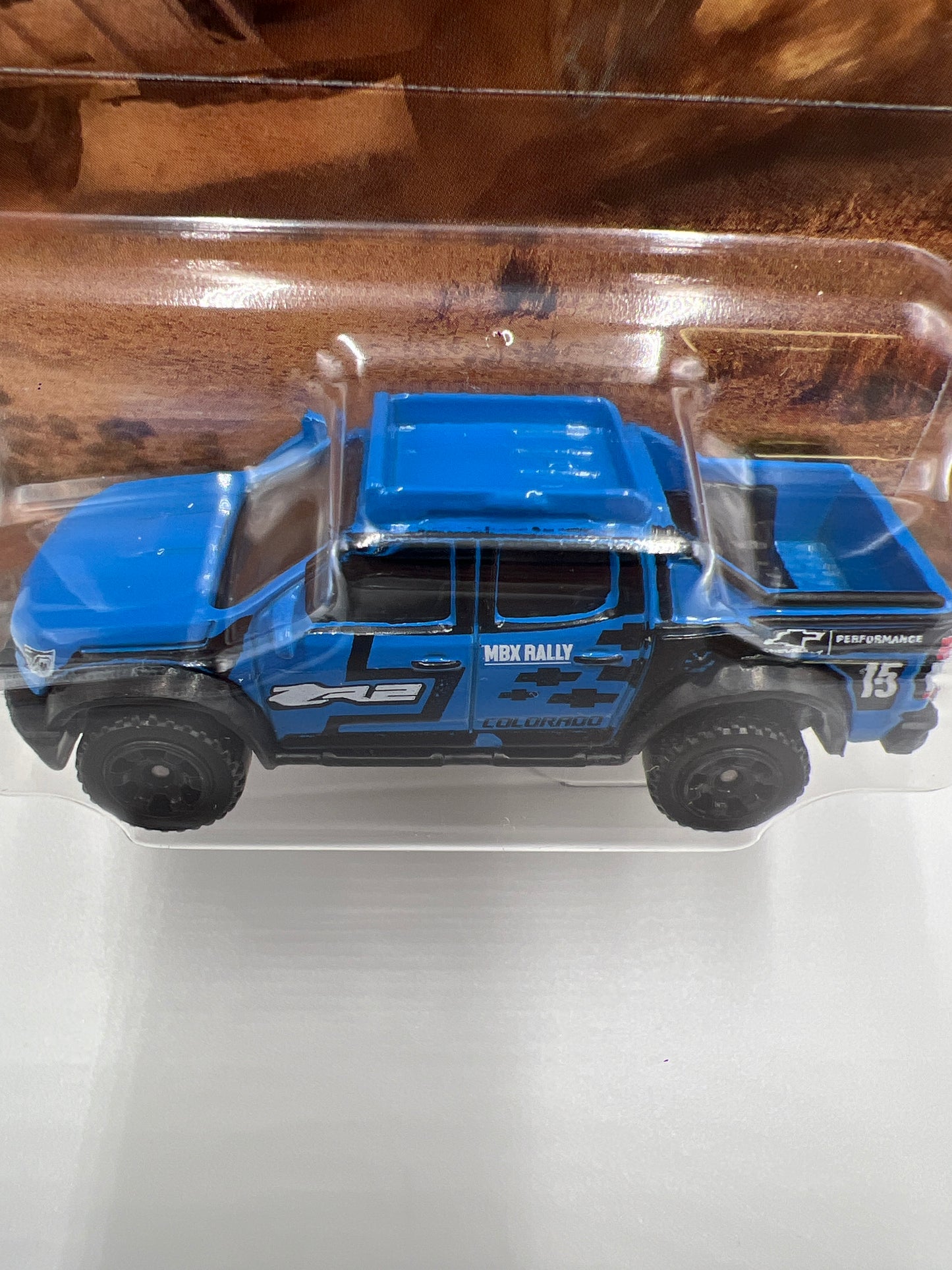 2024 Matchbox Off Road Rally #1 2016 Chevy Colorado Xtreme Blue 162B