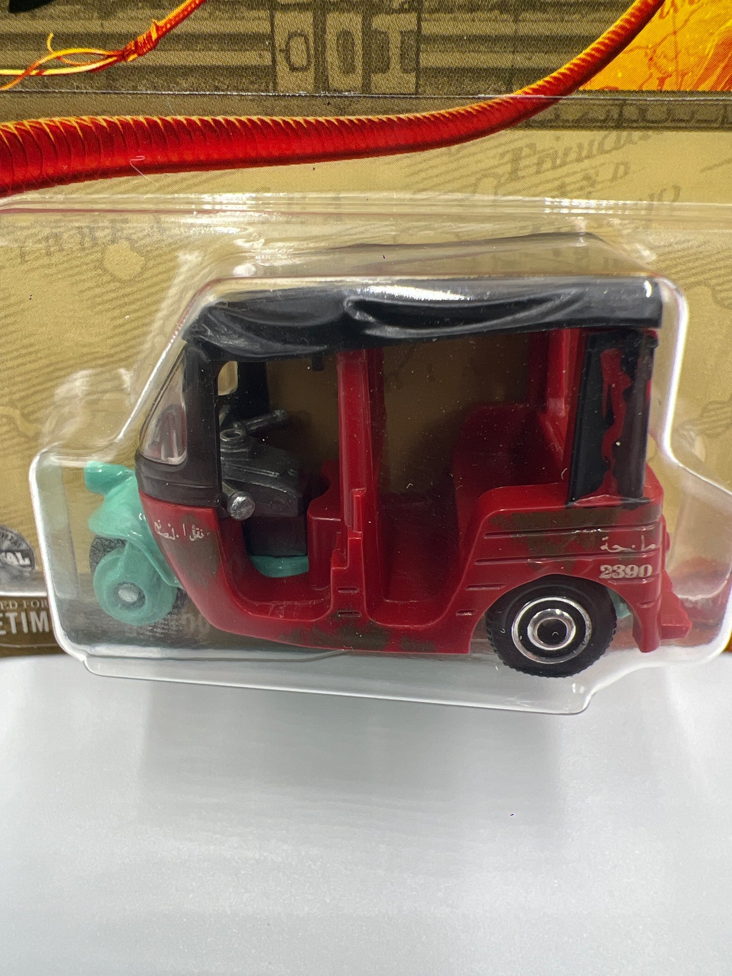 2024 Matchbox #51 Indiana Jones MBX Tangiers Tuk Tuk Red Short Card 212B