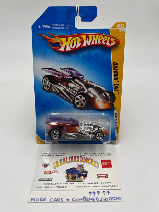 2009 Hot Wheels New Models #40 Draggin Tail Purple/Orange DD8