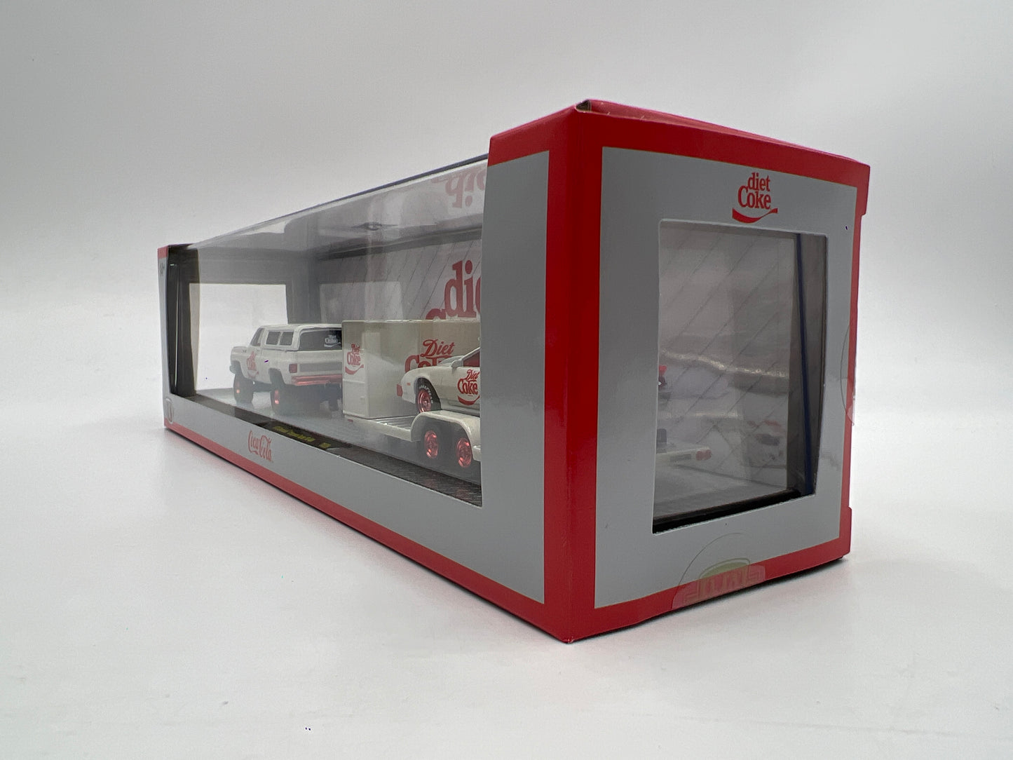 2025 M2 Machines Auto Haulers Diet Coke CHASE 1973 Chevrolet Cheyenne Super 10 4x4 & 1985 Chevrolet Camaro IROC-Z TW39