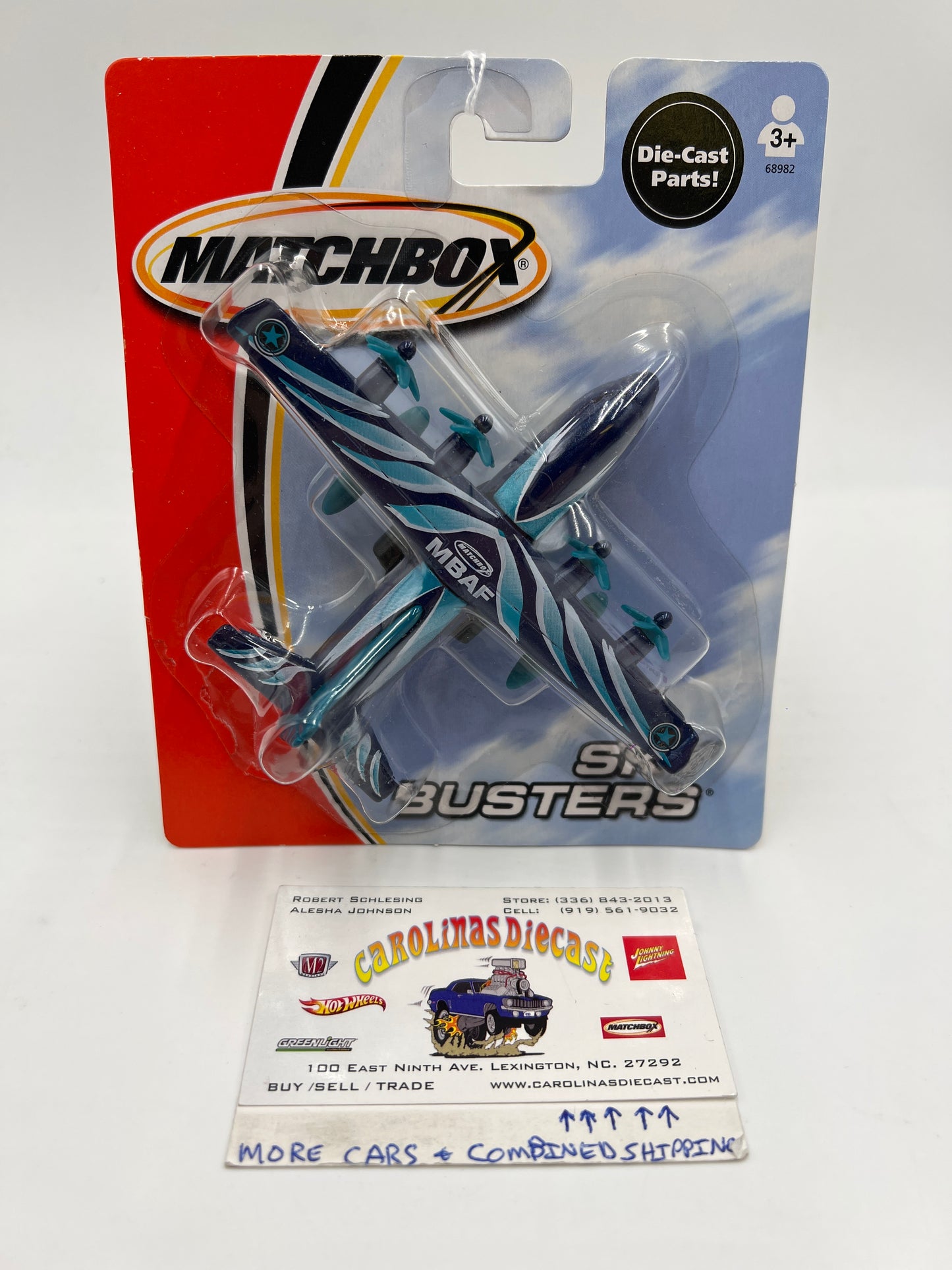 Matchbox Sky Busters Transport Plane MBAF Blue