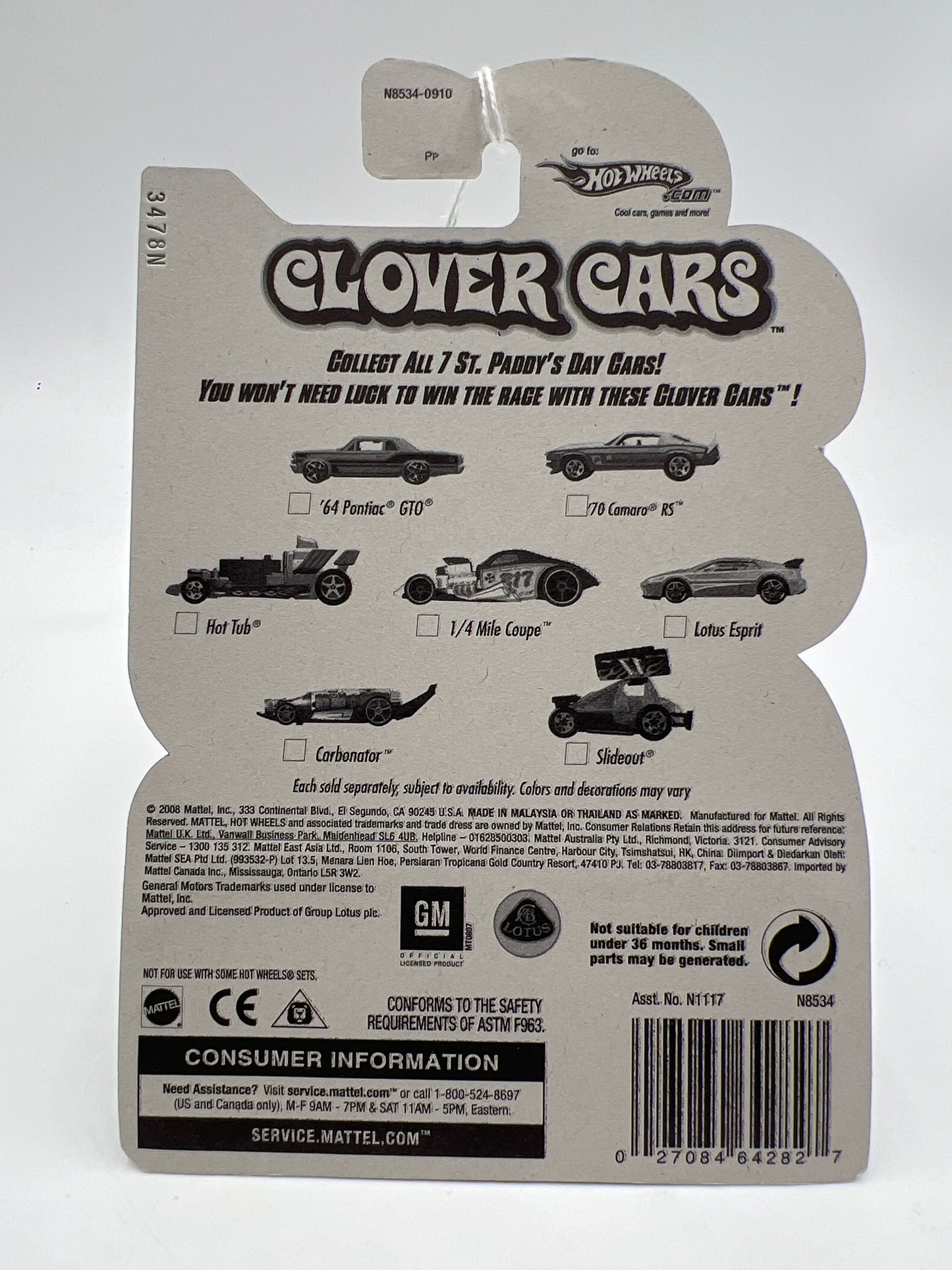 2009 Hot Wheels Clover Cars 70 Camaro RS Green W/Opening Hood 150B
