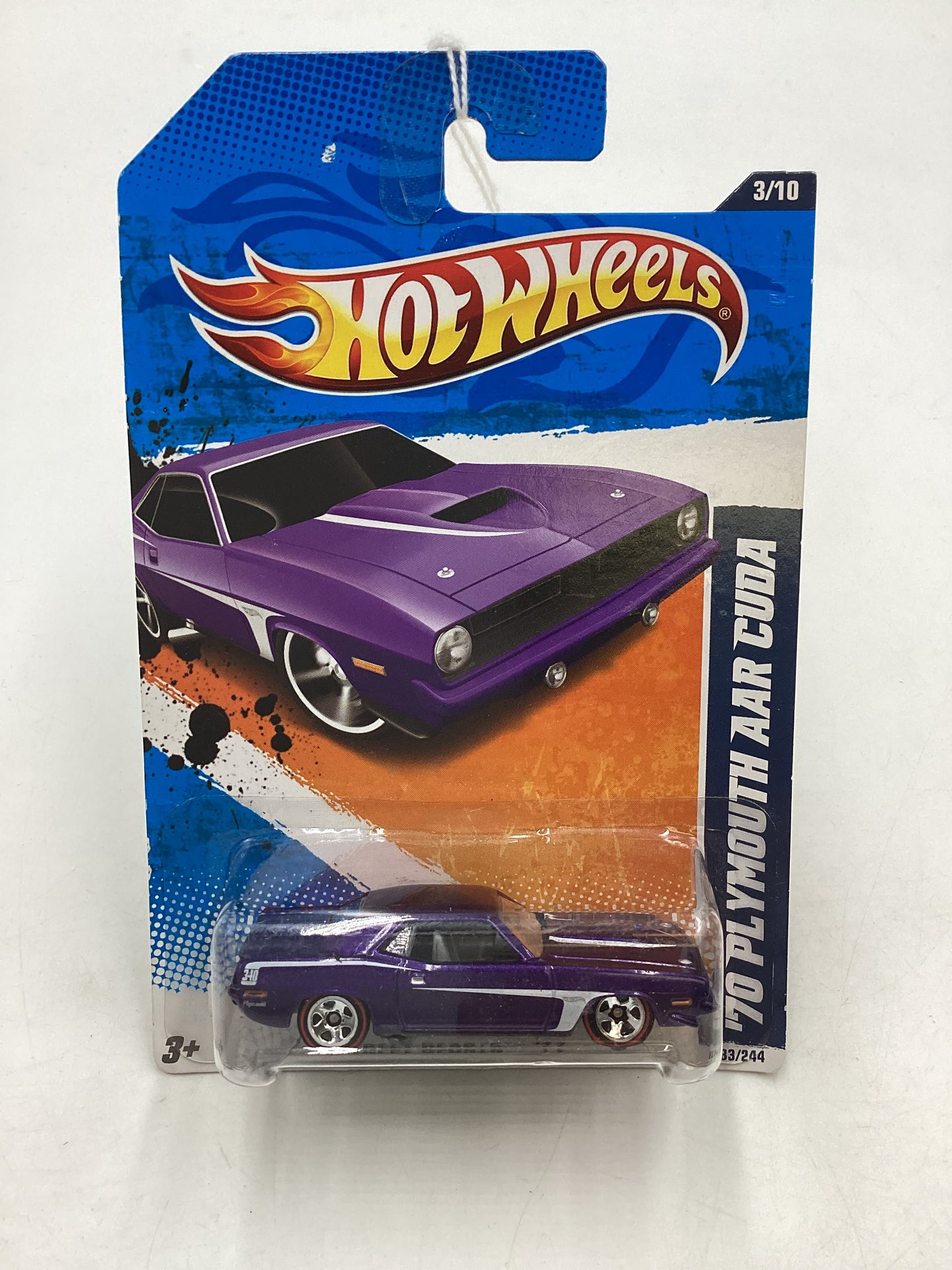 2011 Hot Wheels #83 70 Plymouth AAR Cuda Purple Walmart Exclusive 237C