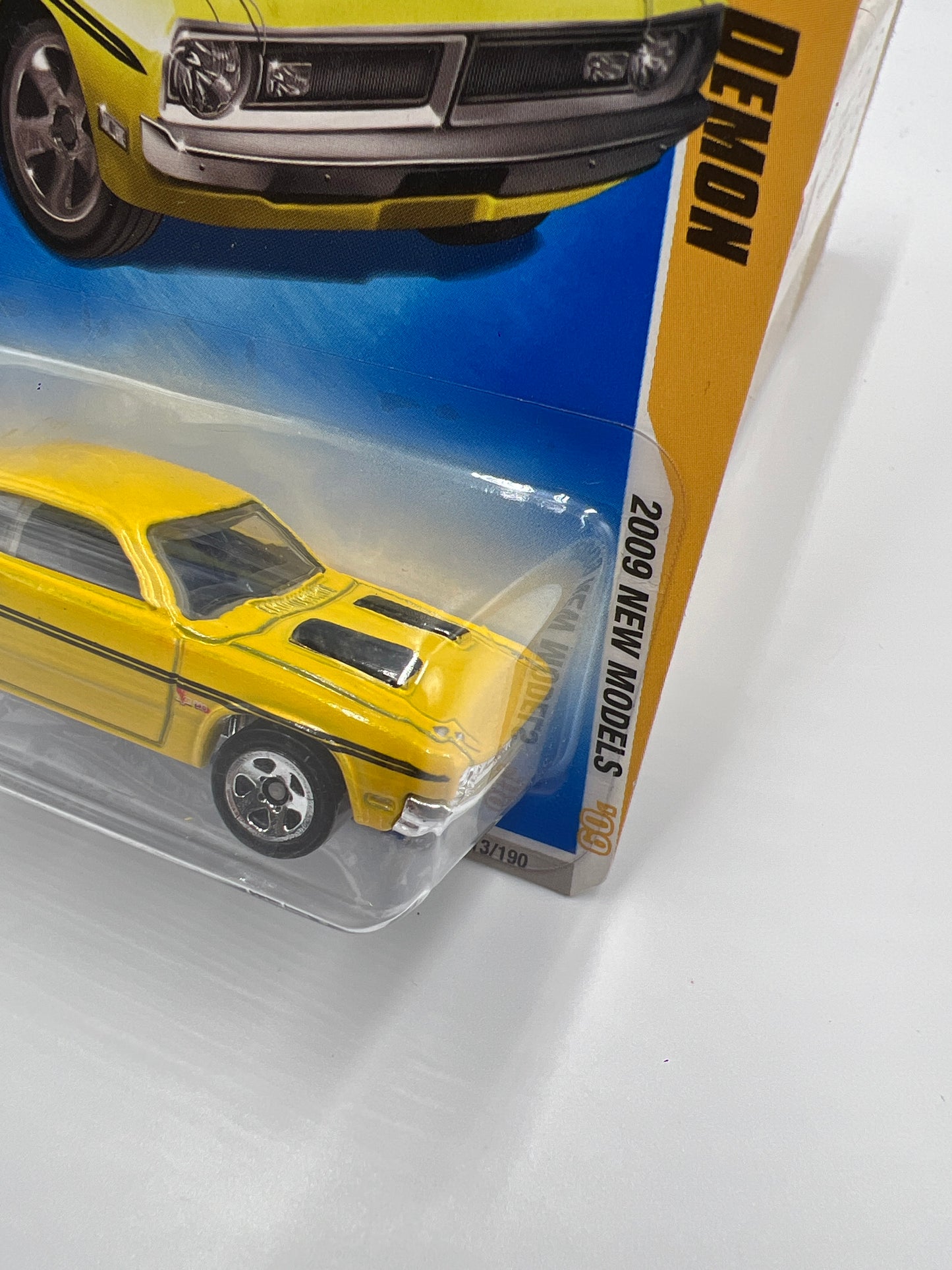 2009 Hot Wheels New Models #13 71 Dodge Demon Yellow 50C