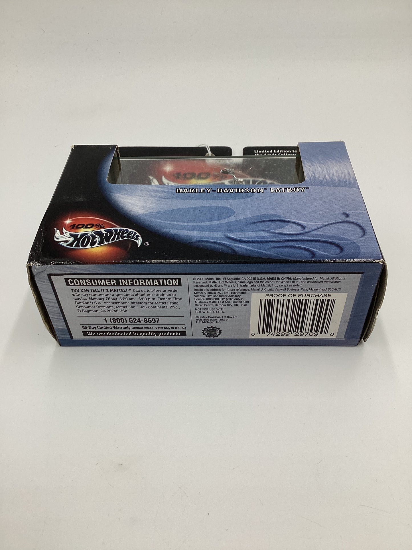 Hot Wheels Black Box 100% Harley-Davidson Fatboy Red #2